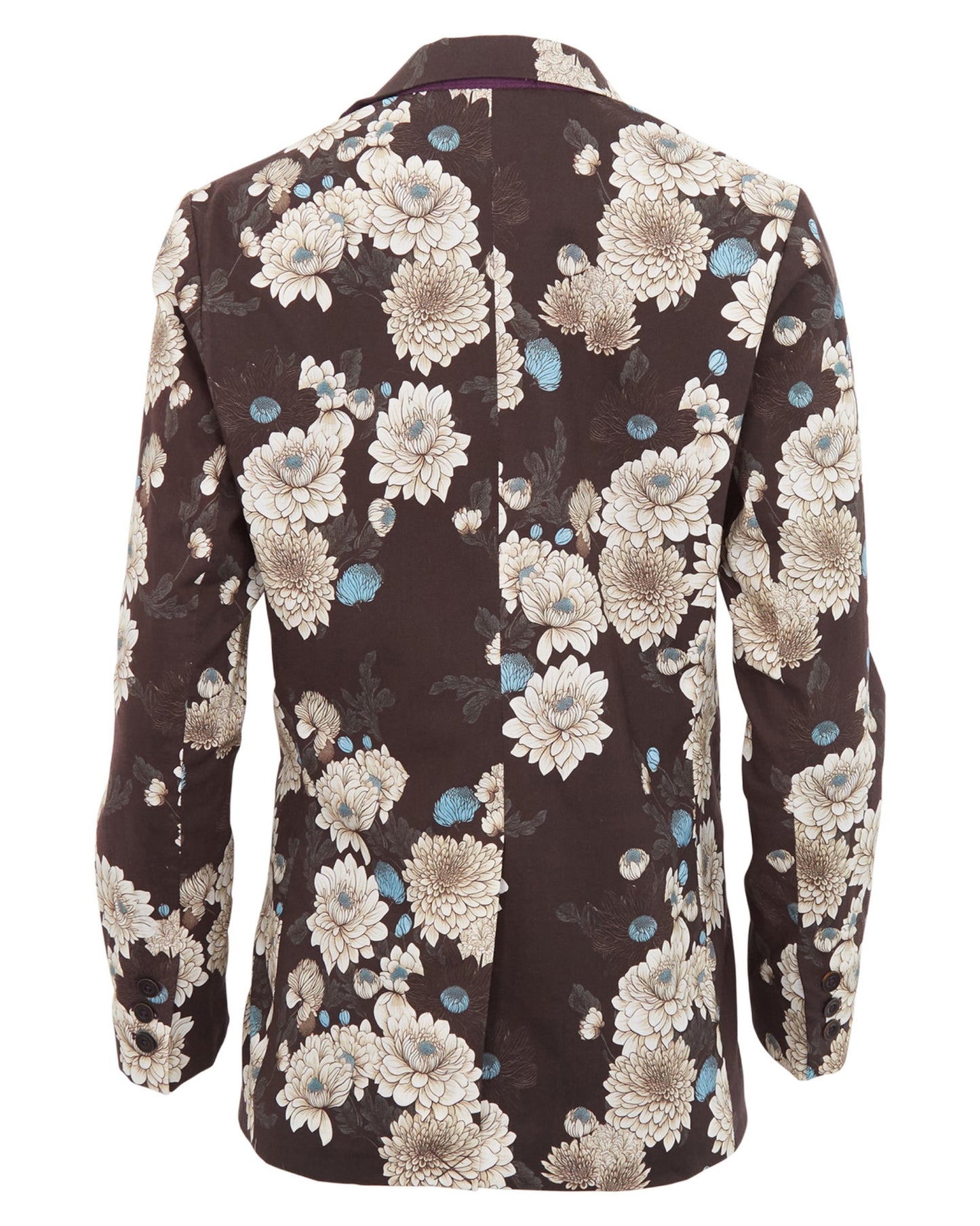 JANE SERIOUS FLORAL TAILORED JACKET - BLACK