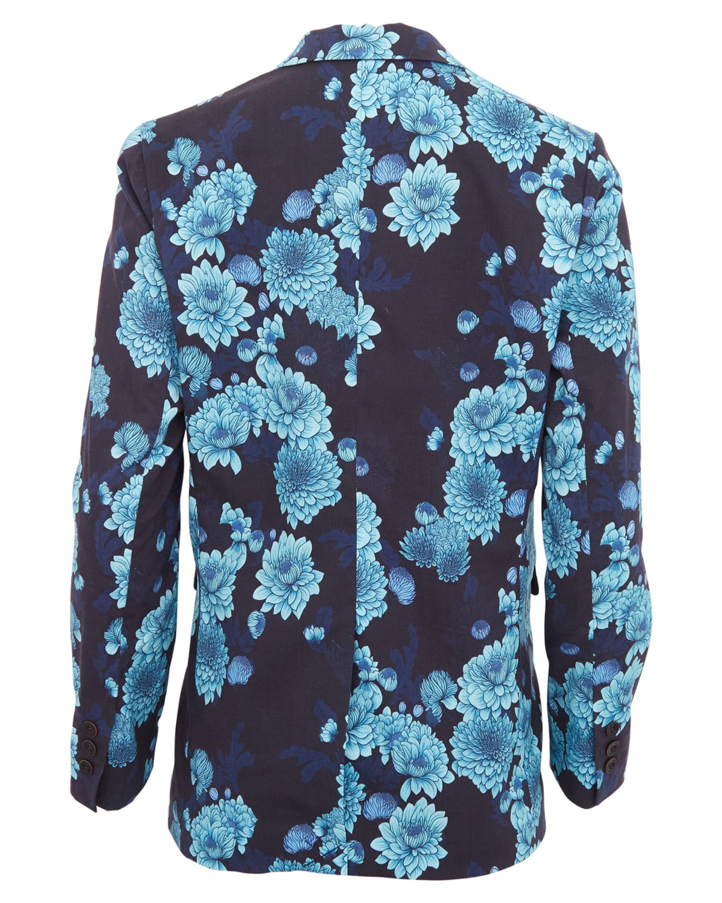 JANE SERIOUS FLORAL TAILORED JACKET - NAVY