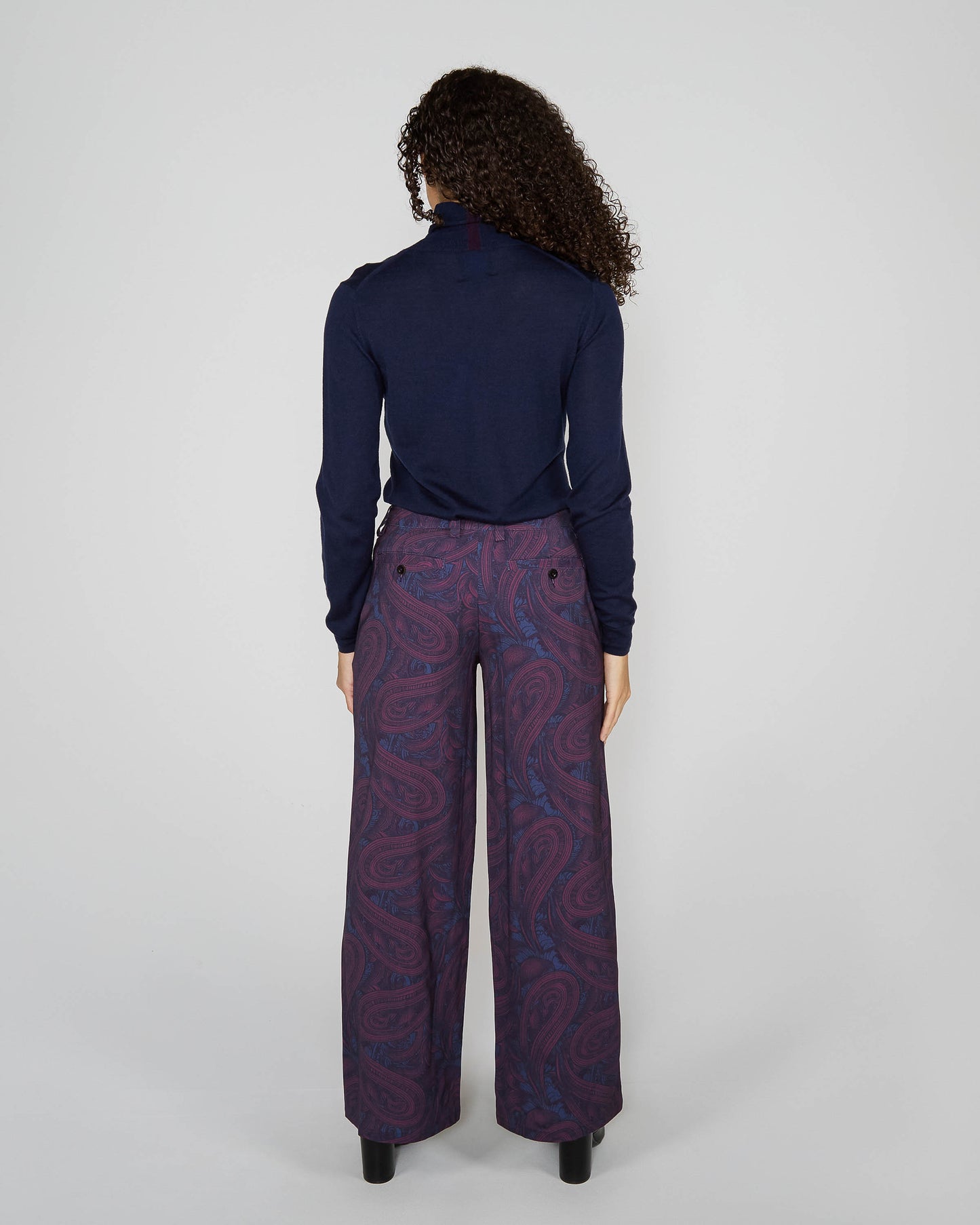 PHOEBE TAILORED PANT - BADALONA PLUM