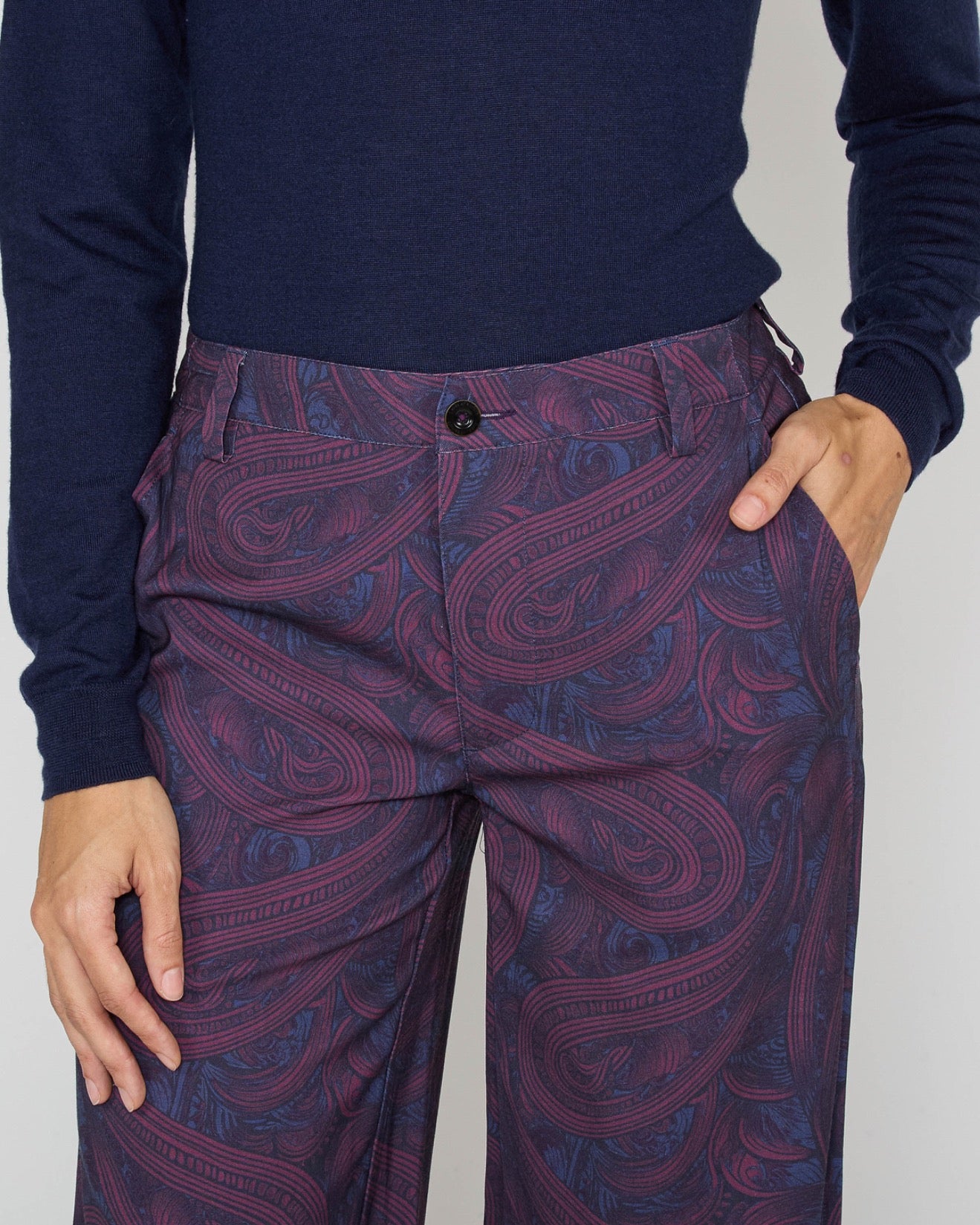 PHOEBE TAILORED PANT - BADALONA PLUM