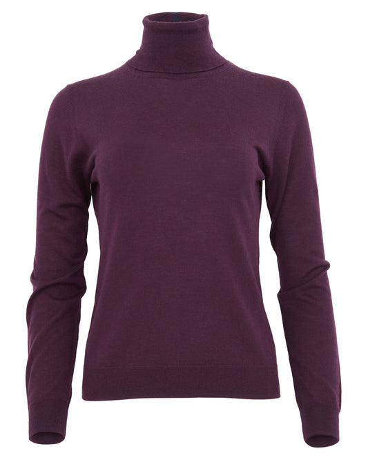 RONA TURTLENECK SWEATER - PLUM