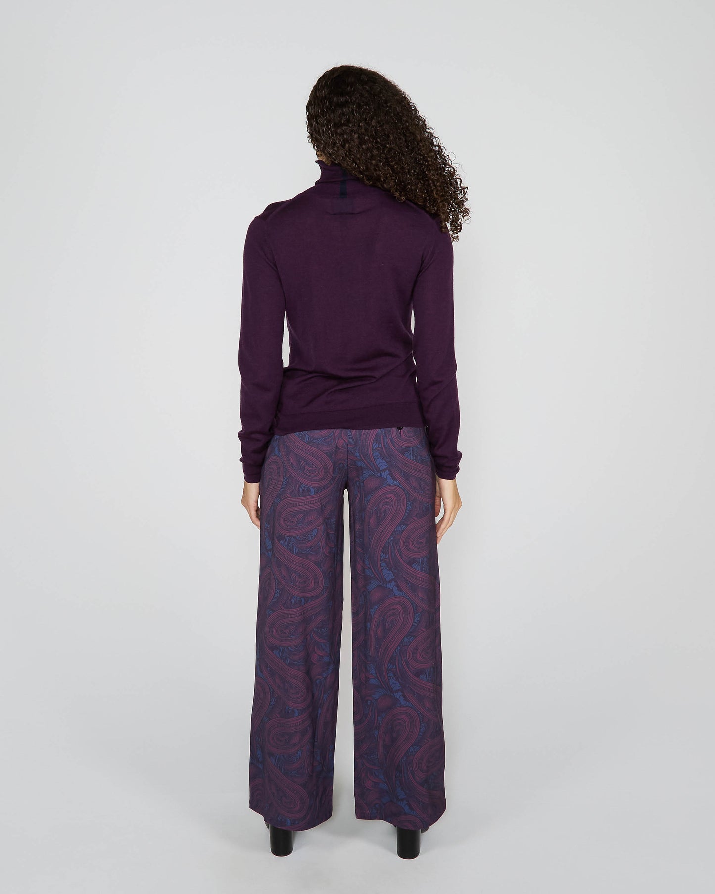 RONA TURTLENECK SWEATER - PLUM