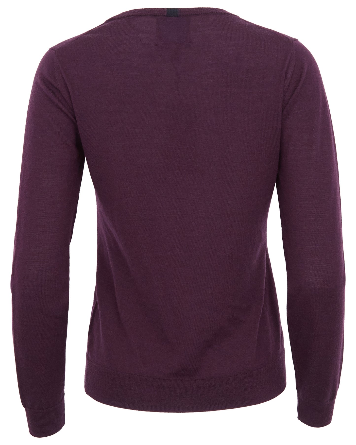 SASHA V-NECK SWEATER - PLUM
