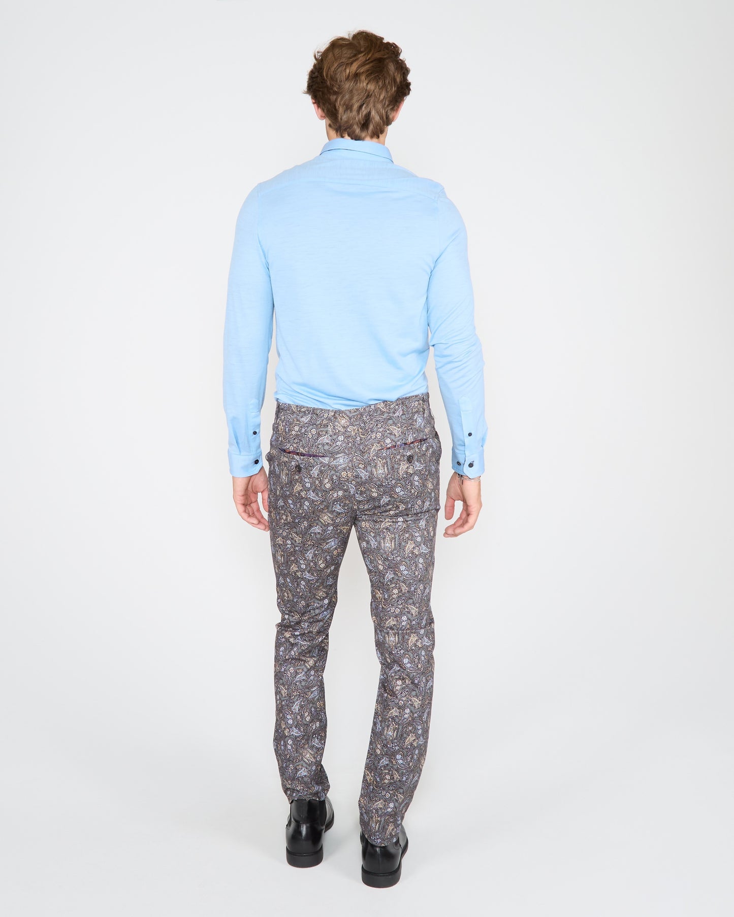 JACK MADRID PAISLEY PANT - SMOKE