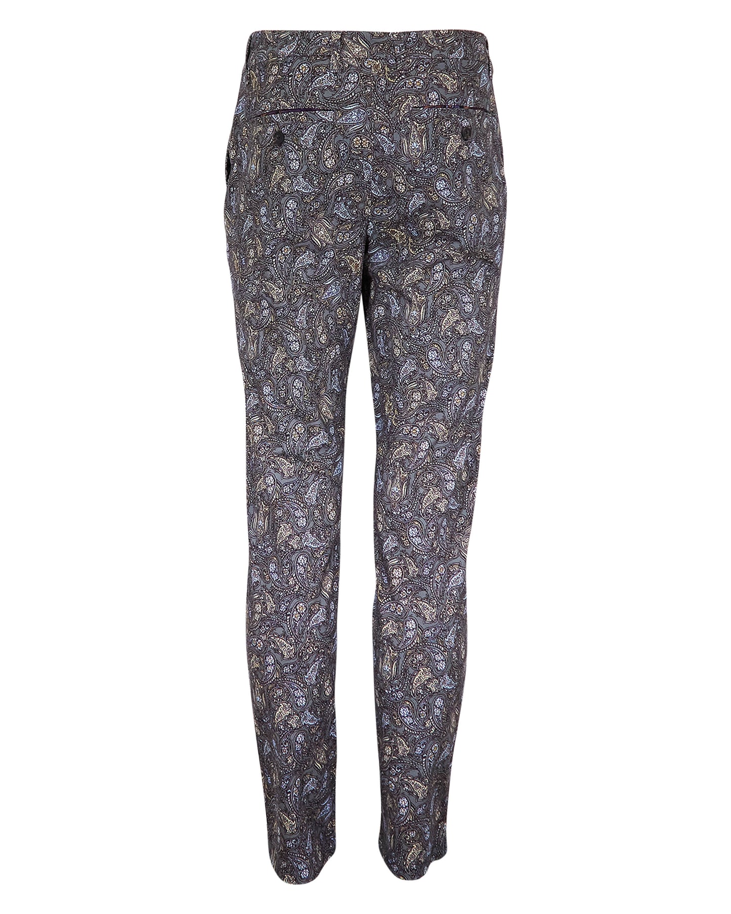 JACK MADRID PAISLEY PANT - SMOKE