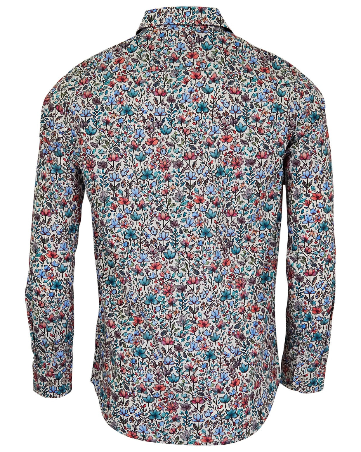 NICOLI MYSTIC FLORAL COTTON SHIRT - IVORY