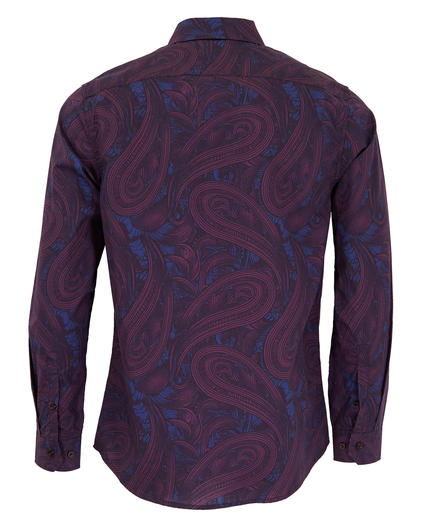 NORMAN PAISLEY BADALONA SHIRT - PLUM