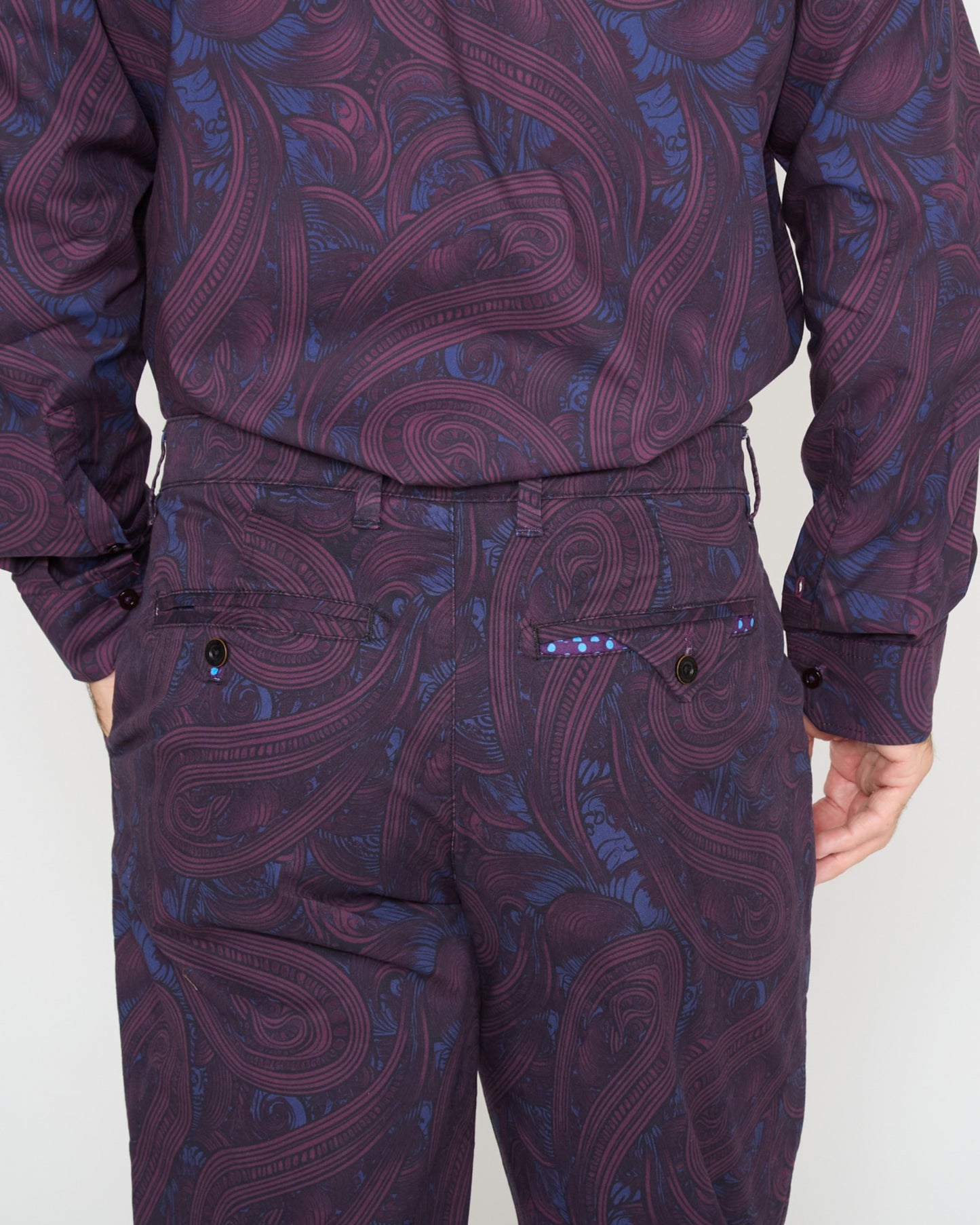 CHARLES PAISLEY BADALONA PANT - PLUM