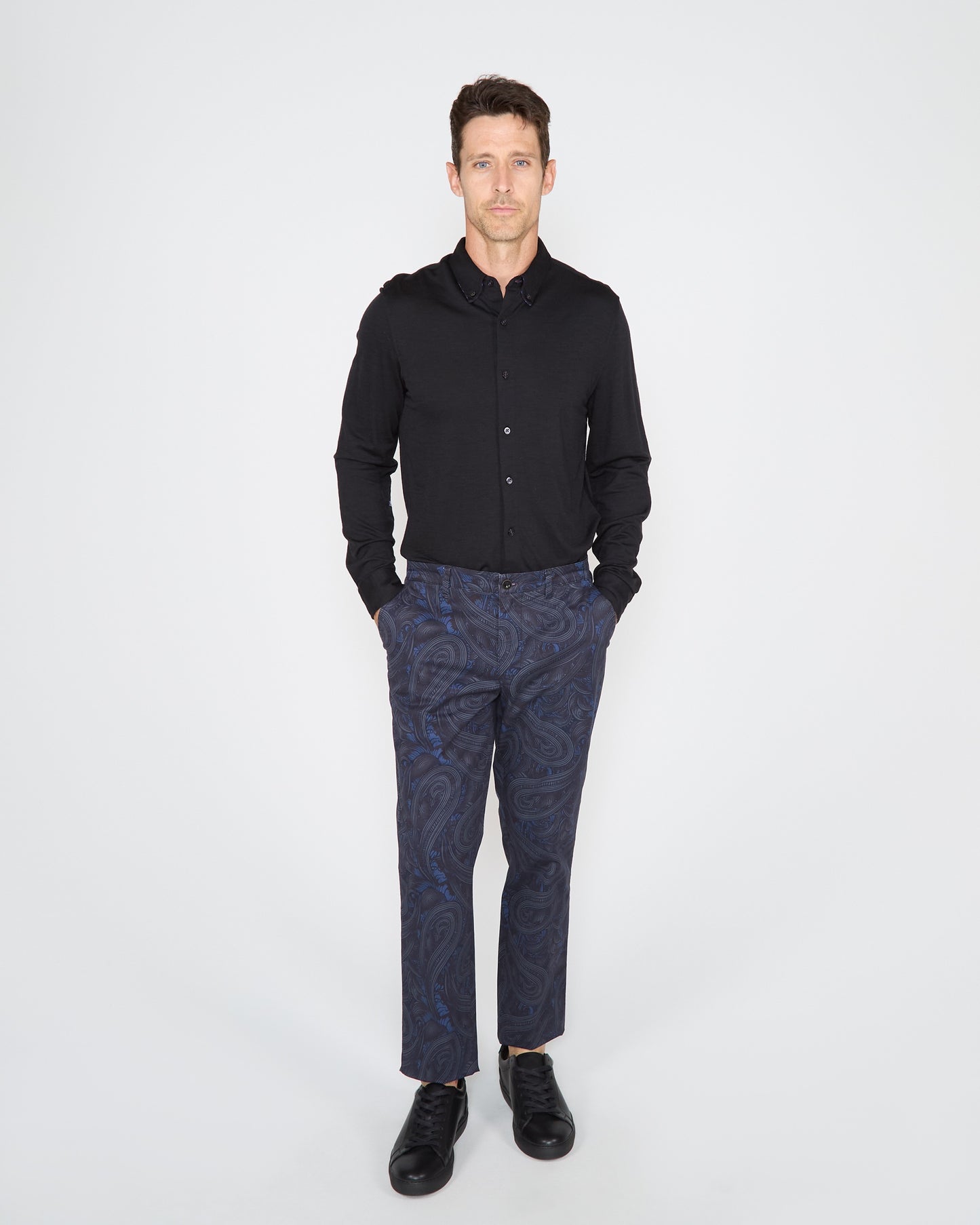 CHARLES PAISLEY BADALONA PANT - SMOKE