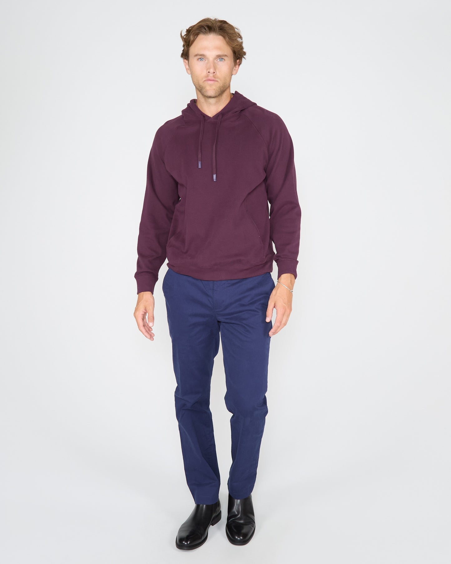 HANK HOODIE - DEEP PLUM