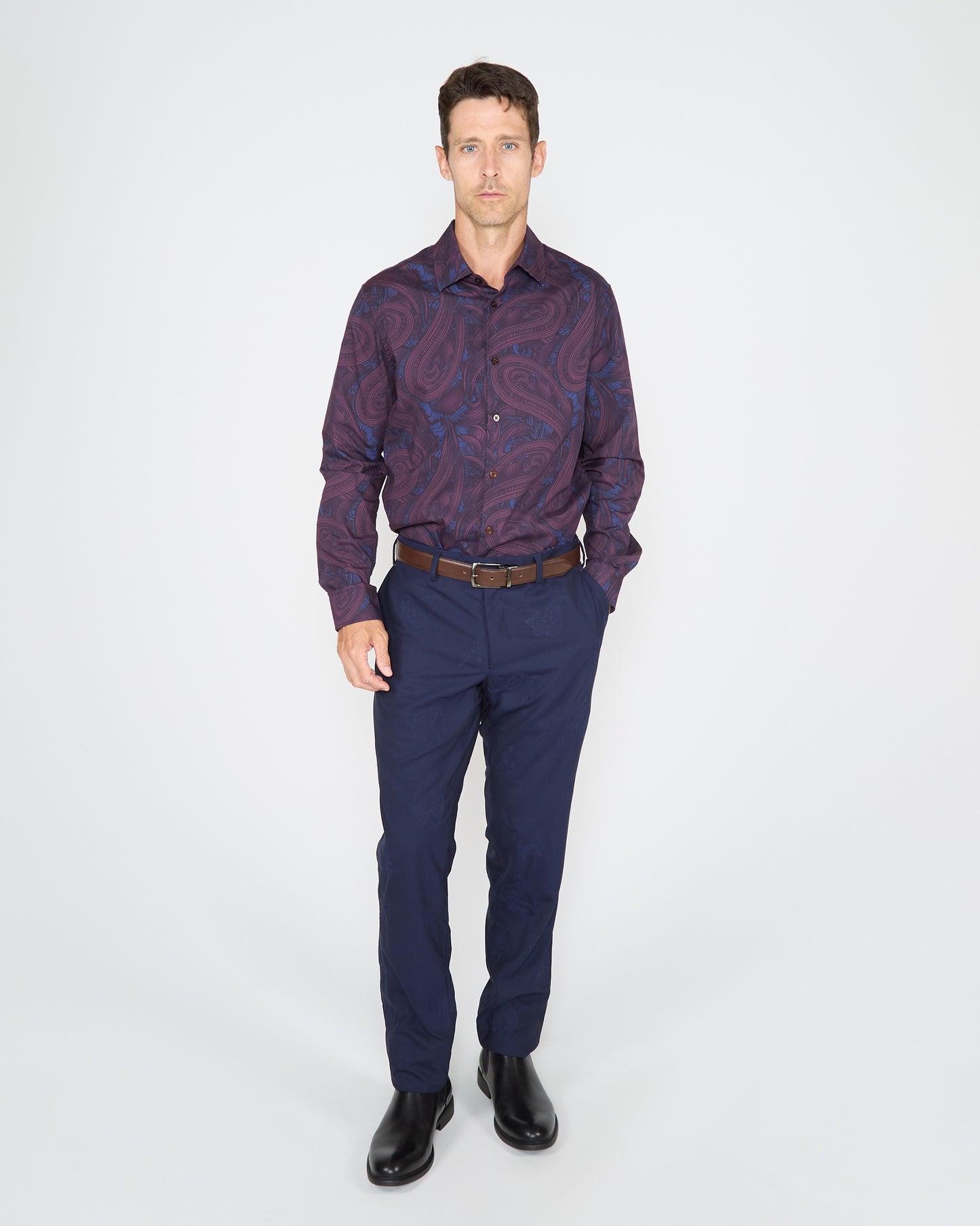 PICKFORD WOOL PANT - NAVY