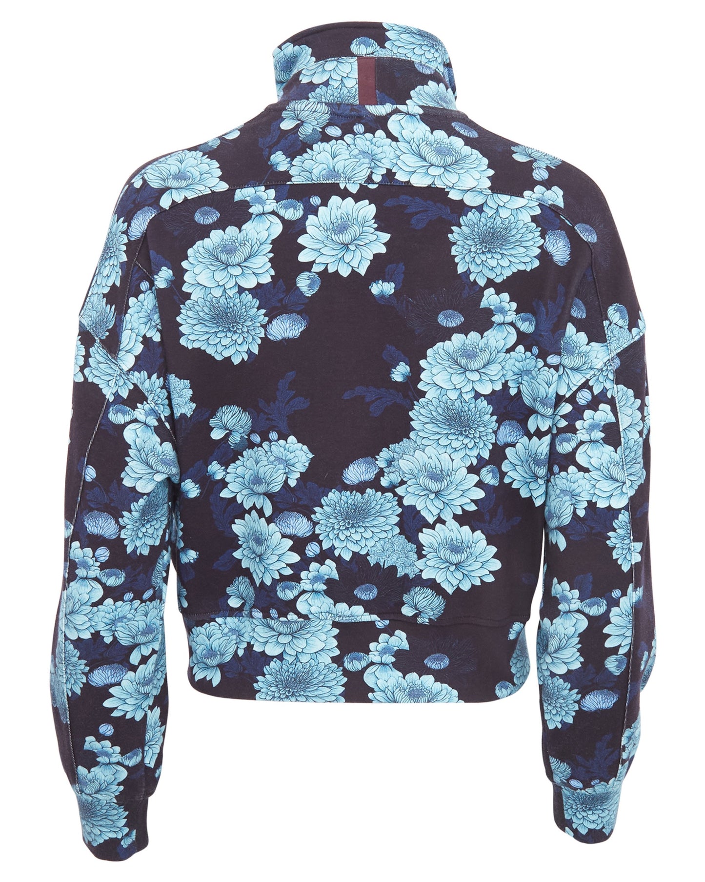 JUNE SERIOUS FLORAL BLACK JACKET - NAVY