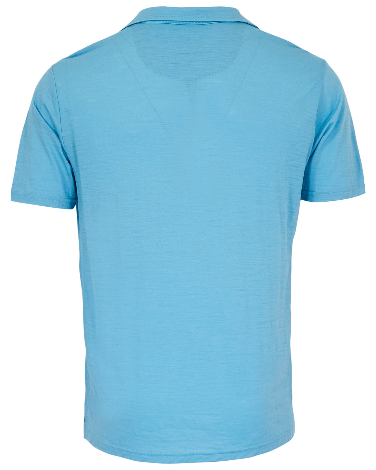 BOBBY MERINO JERSEY COLLARED SHIRT - TEAL