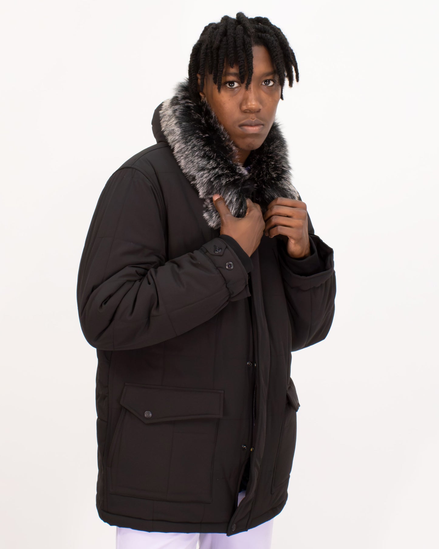 DUFFY PARKA - BLACK
