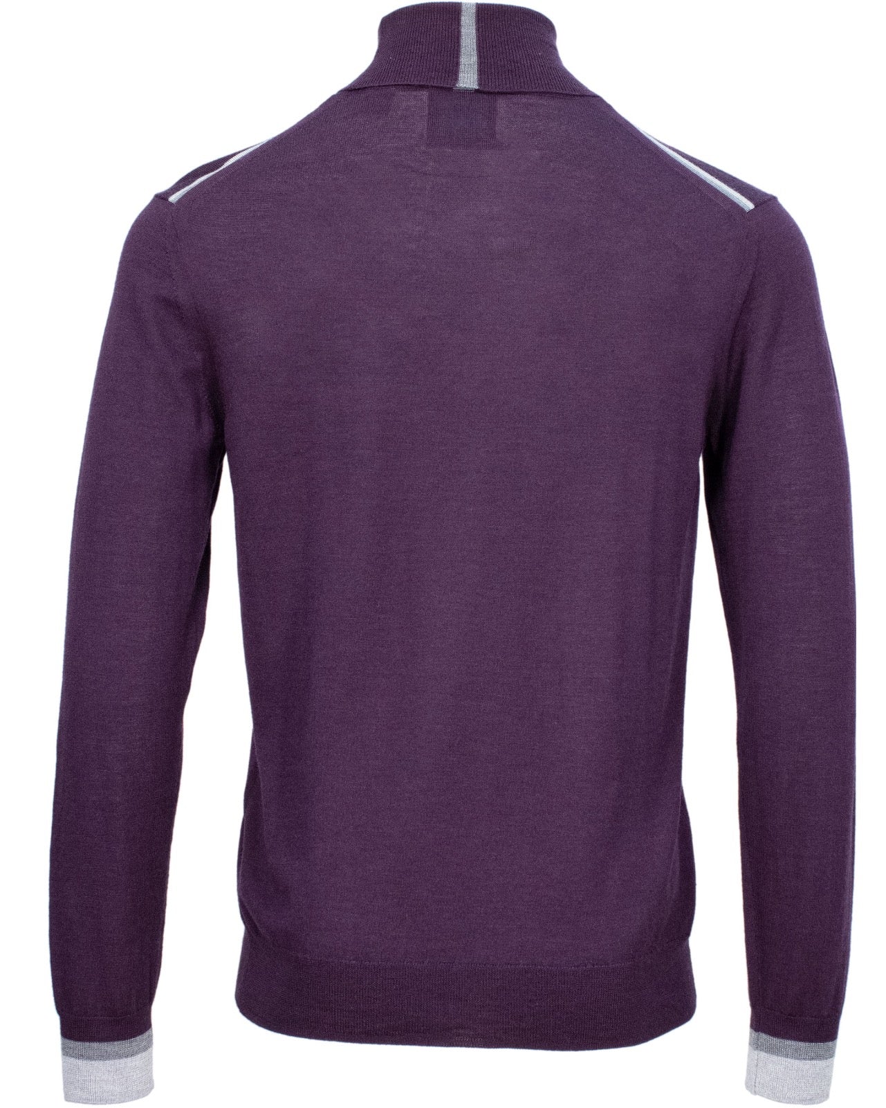 RONALD MERINO TURTLENECK SWEATER - PLUM
