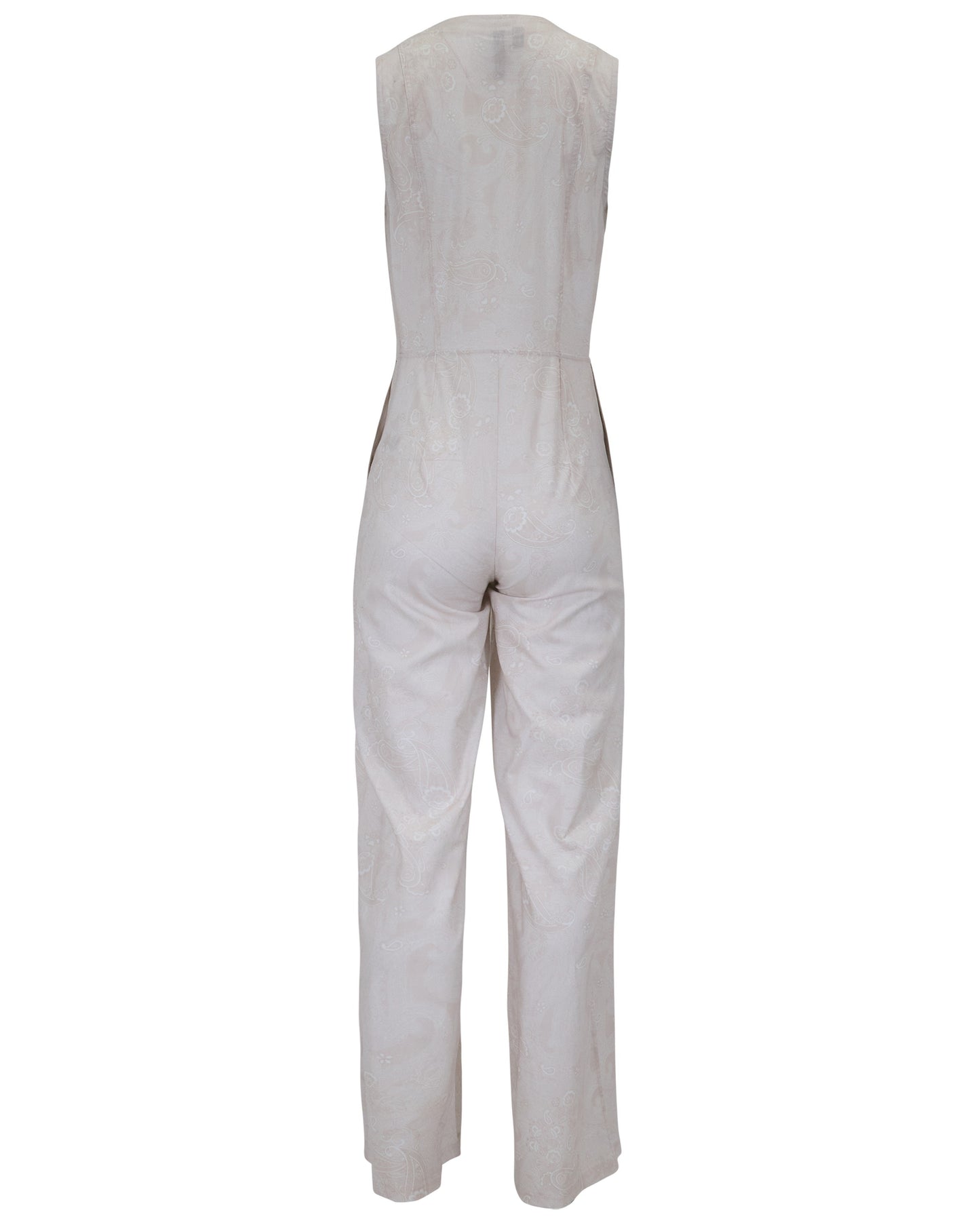 JENNY PAISLEY EXPLOSION IVORY WOMENS TAILORED JUMPSUIT