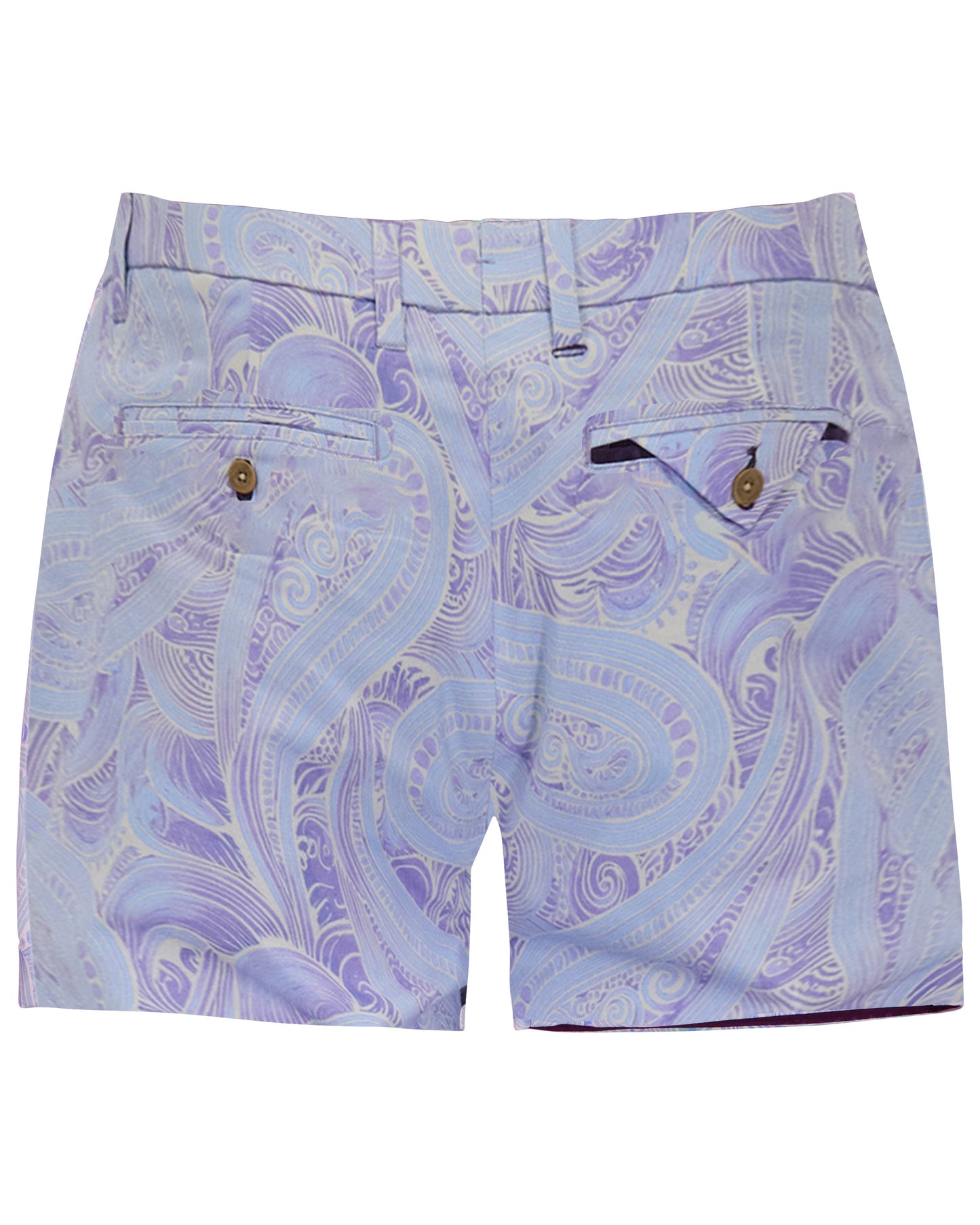 CLYDE MARAKESH PAISLEY HELIO MENS FLAT FRONT SHORT