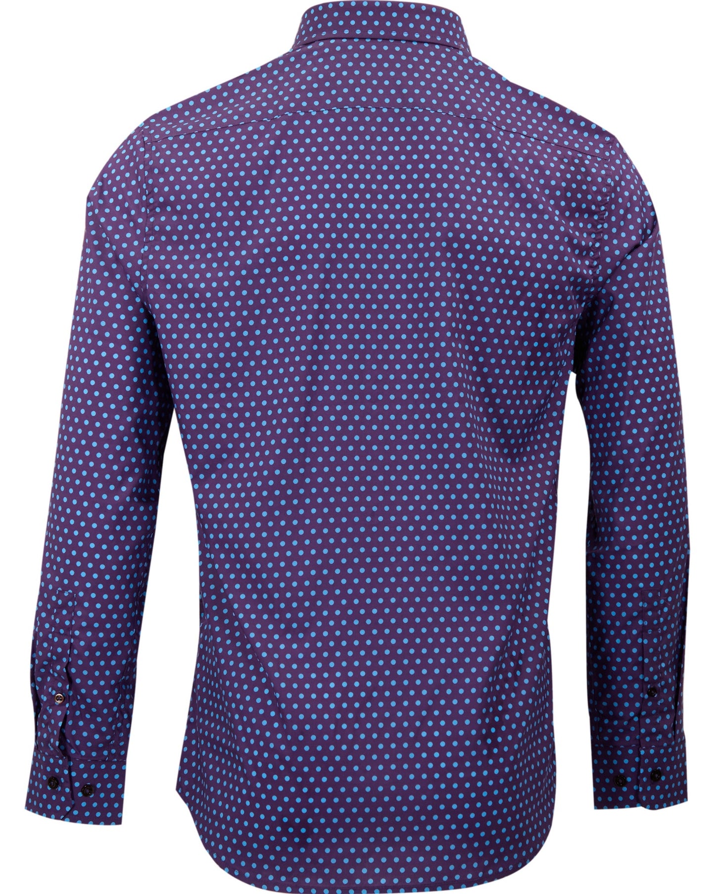 MITCHELL POLKADOT SHIRT - PURPLE