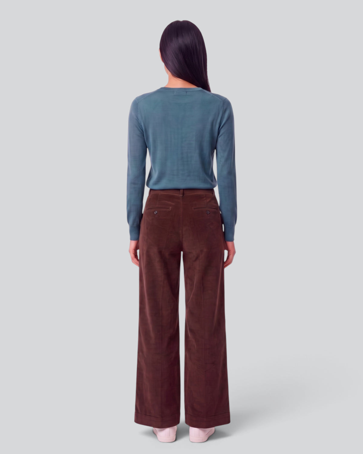 POPPY BROWNIE WOMEN'S VELVET HIGH-RISE PANT