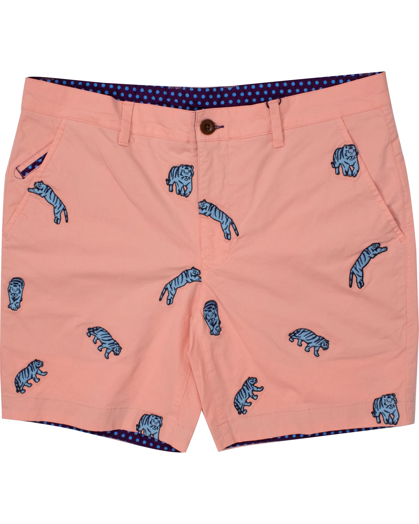 EDWARD PEACH TIGERS EMBROIDERY
