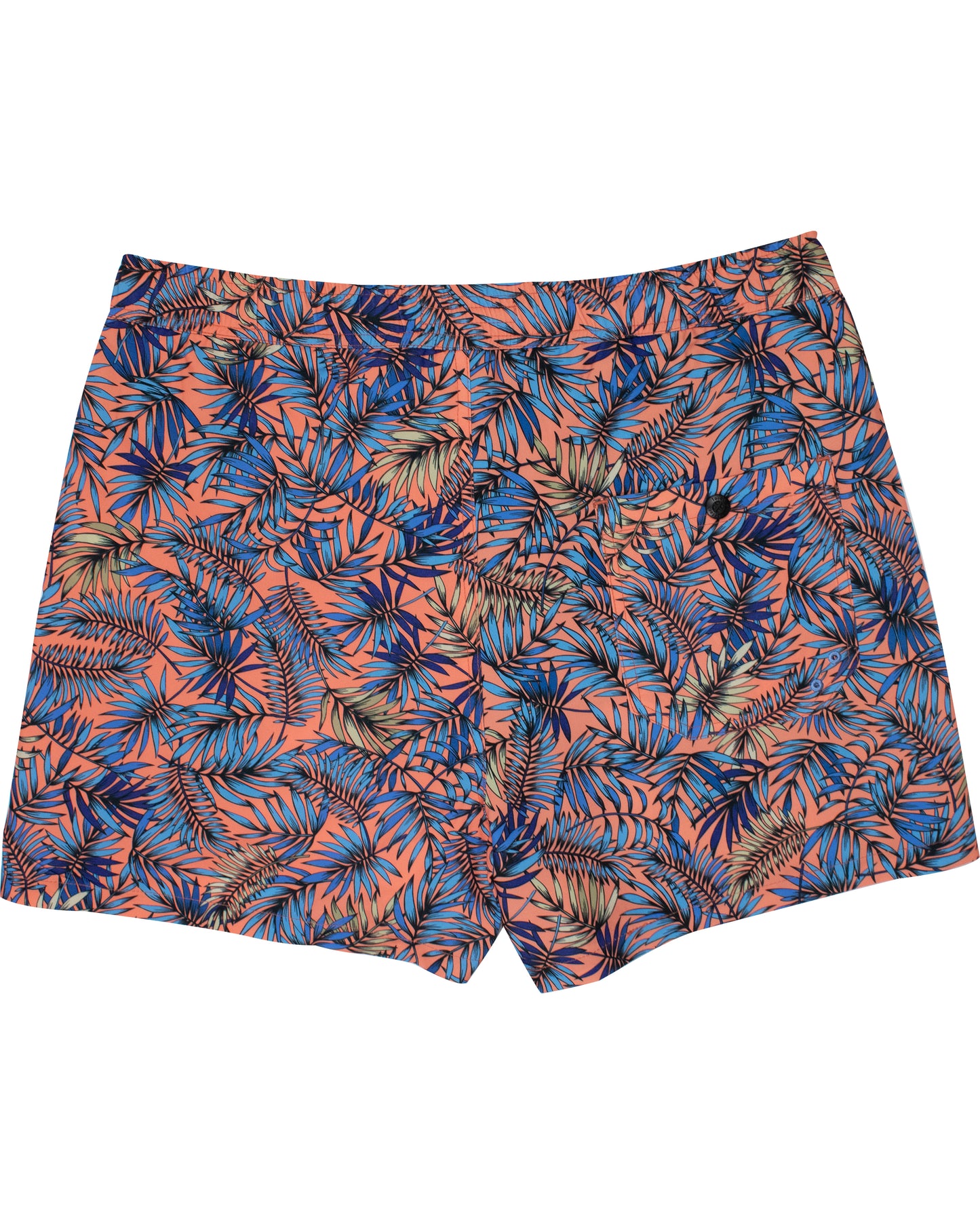 QUACK LEAVES SWIM SHORT - CORAL