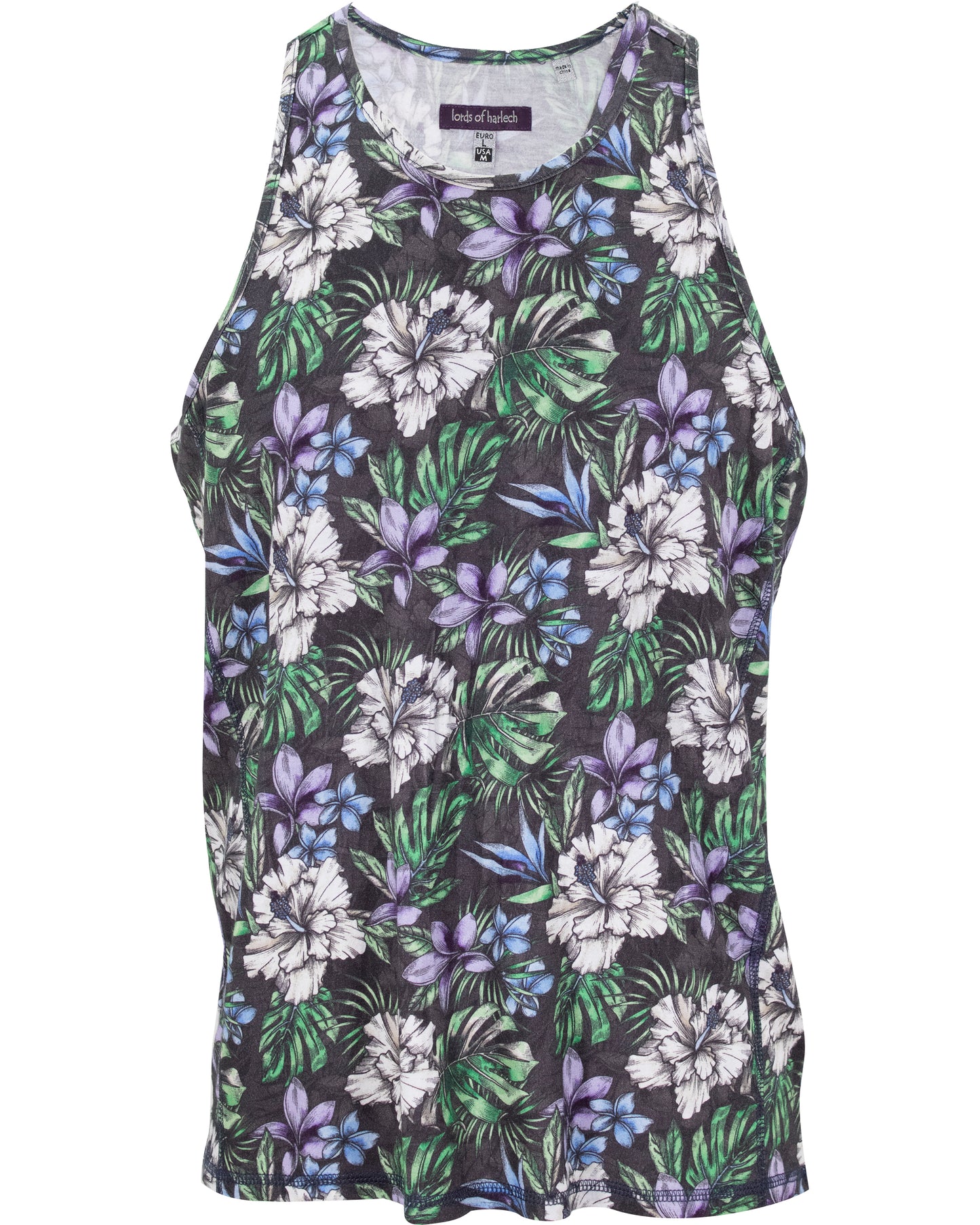 TEDFORD TANK COLORFUL FLORAL BLACK