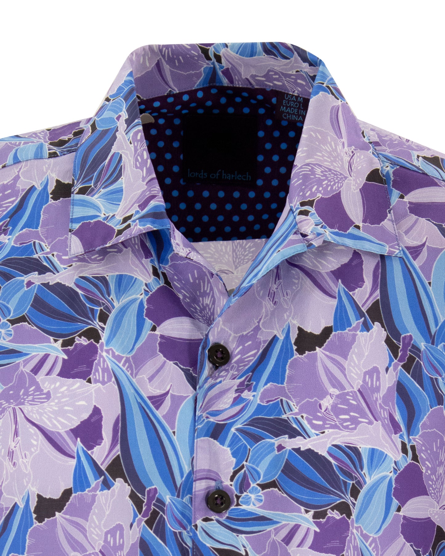 RALPH FLORAL HAZE CAMP SHIRT IN LAVENDER