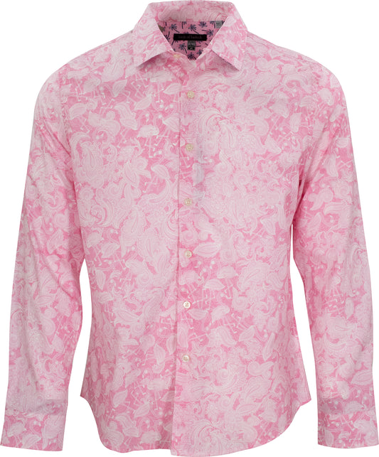 NIGEL PAISLEY FLOCK PINK