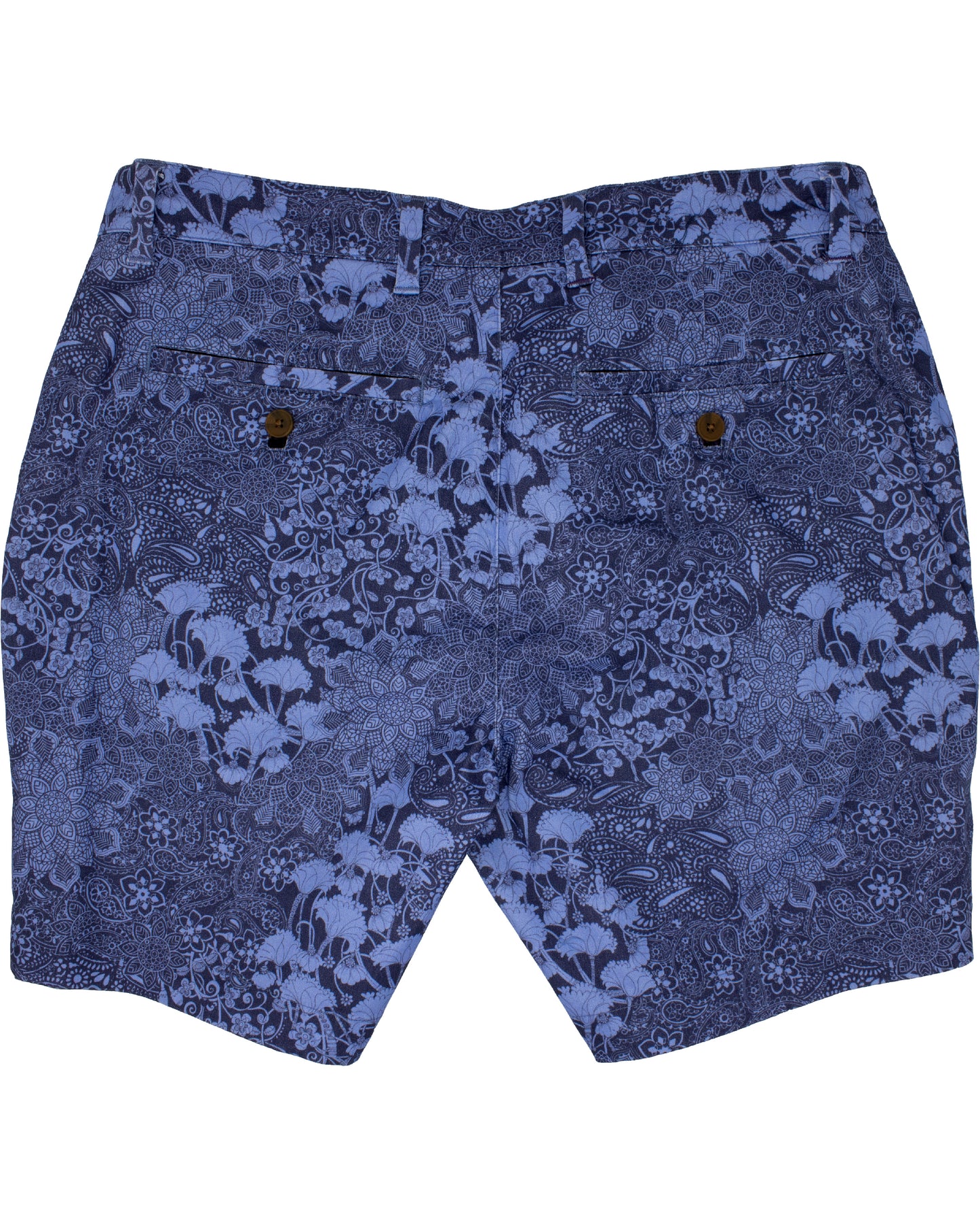 John Lux Paisley Floral Navy Shorts