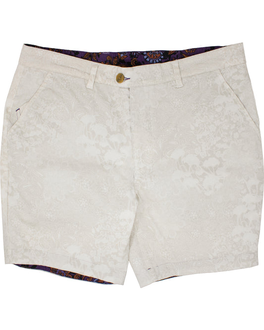 John Lux Paisley Floral Pumice Shorts