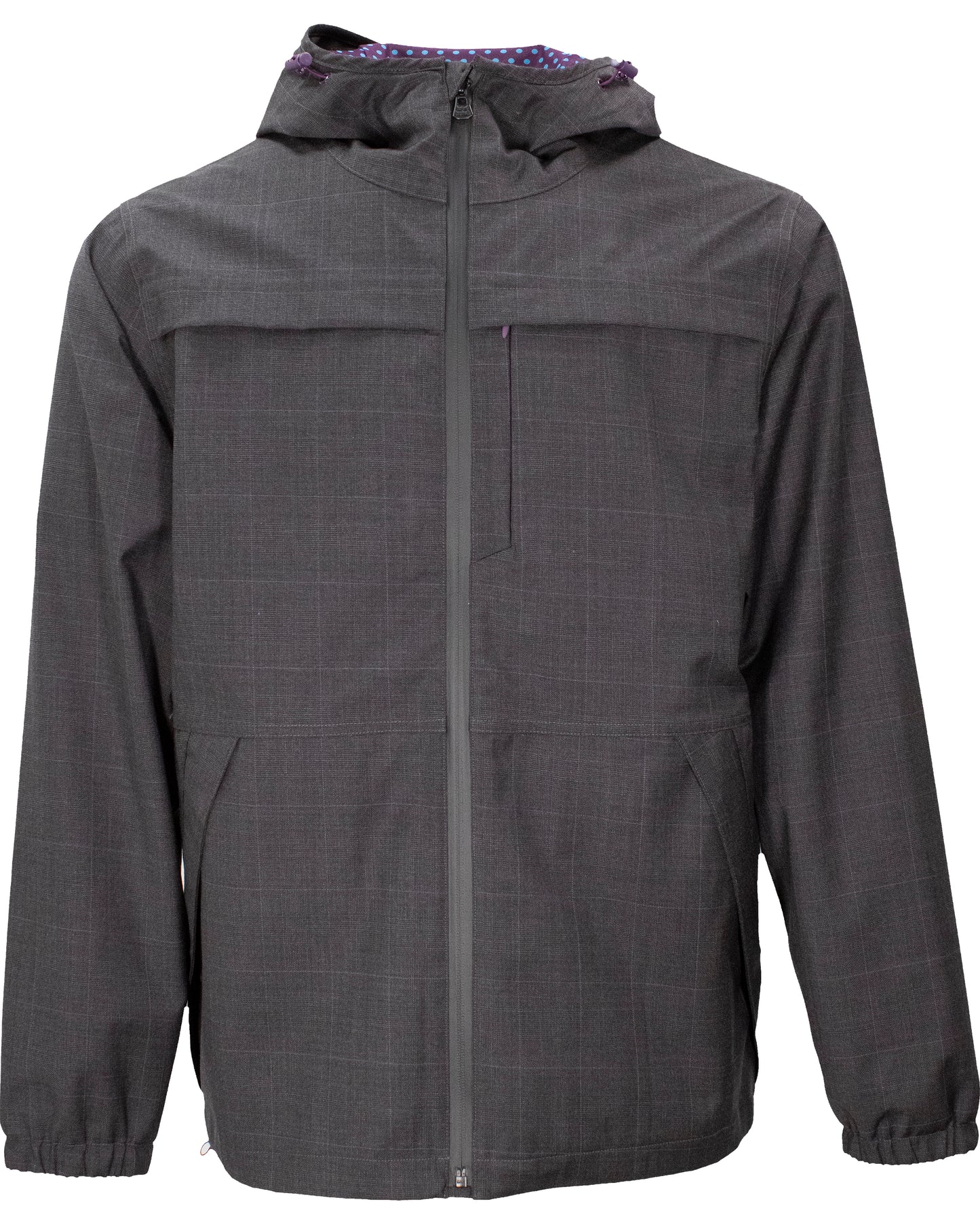 Luca Charcoal Wool Waterproof Jacket
