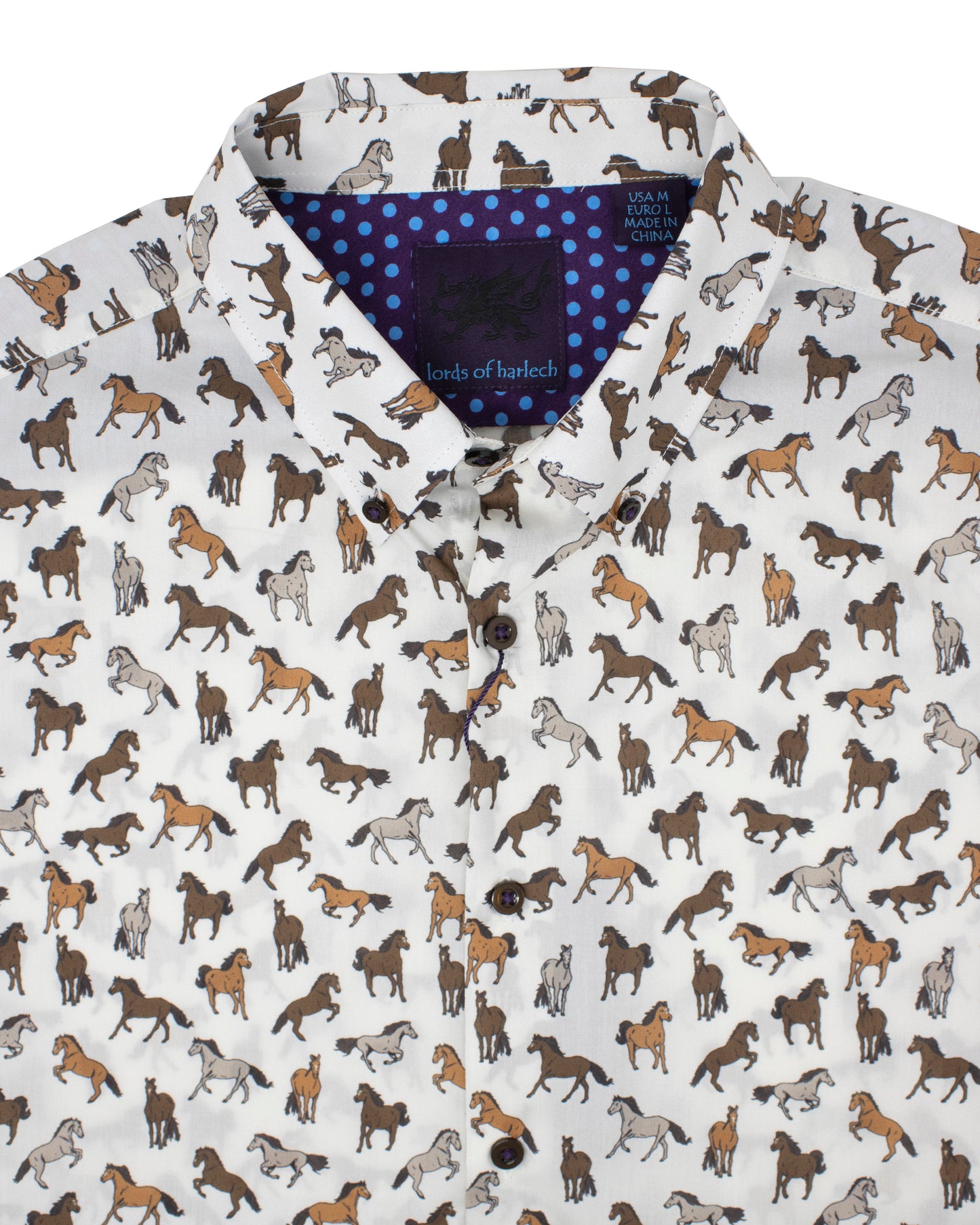 Mitchell Horses Ivory Shirt