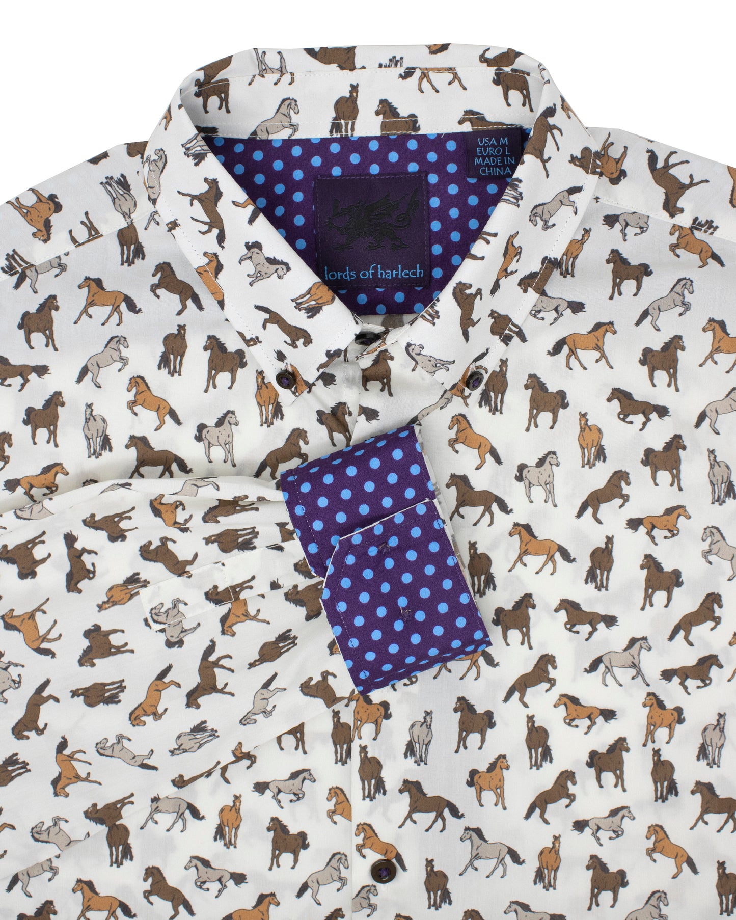 Mitchell Horses Ivory Shirt