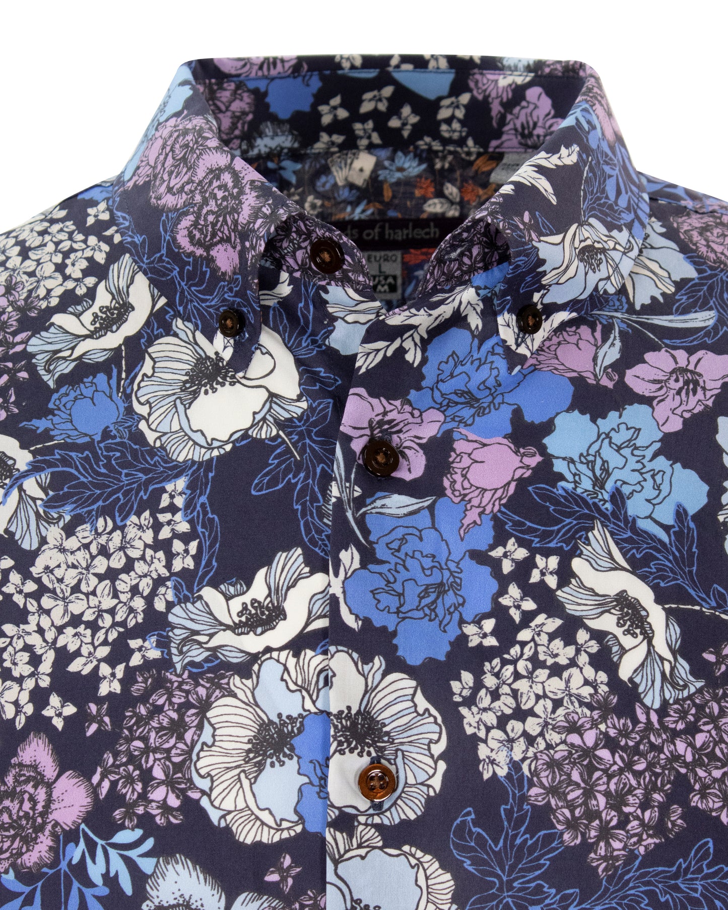 Morris Mob Floral Navy Shirt