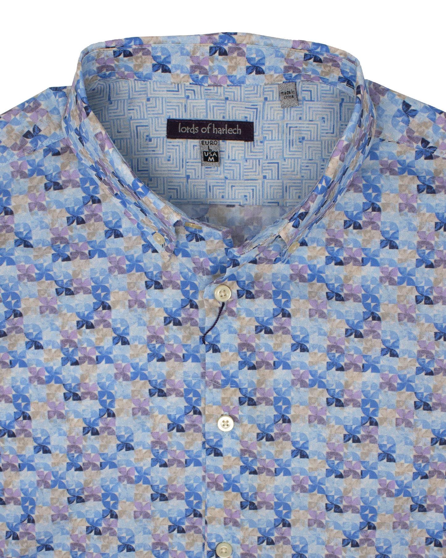 Morris Geo Floret Blue Shirt