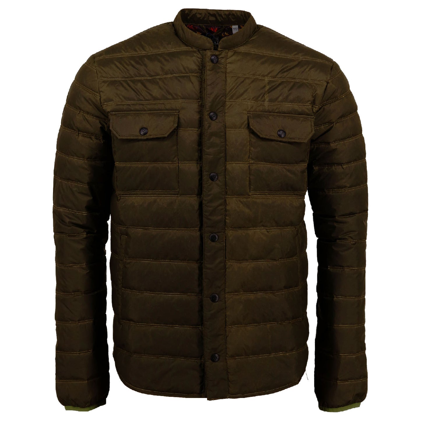 Mao Olive Packable Waxdown Jacket