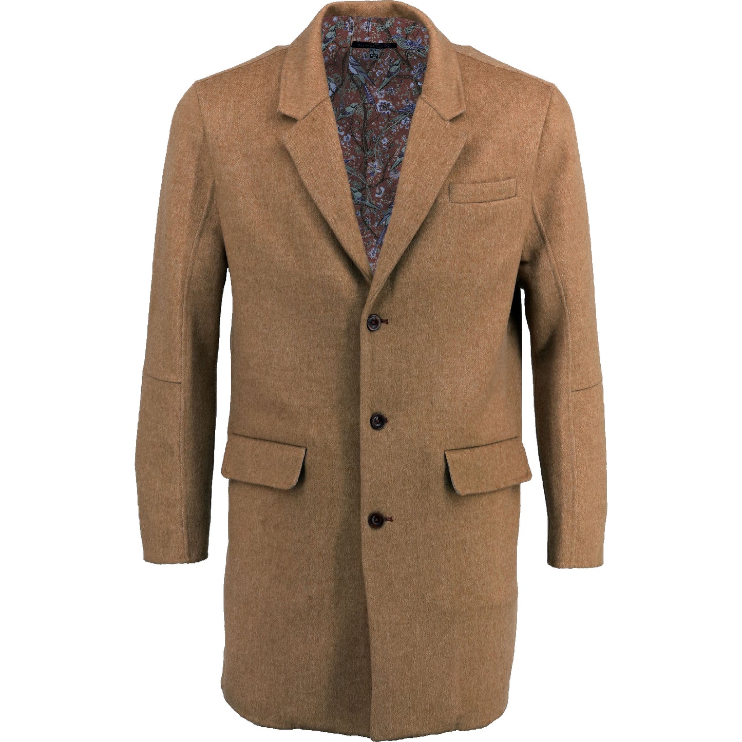 Mark Herringbone Camel Doublewool Jacket