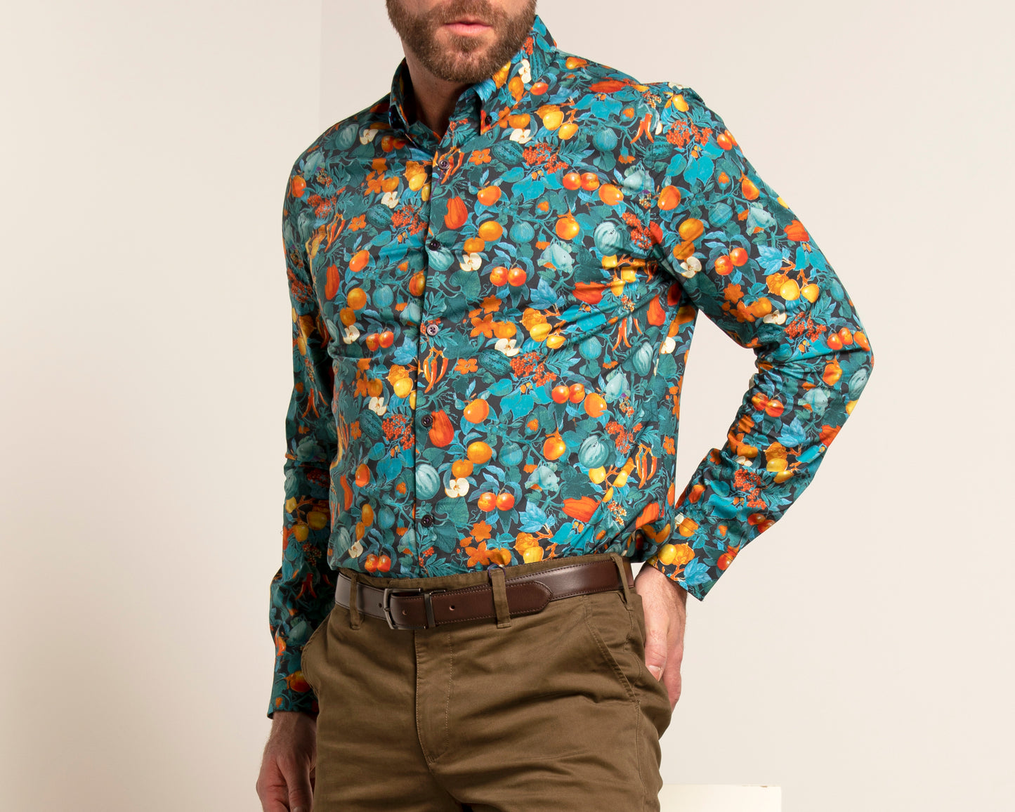 Mitchell Fruit and Veg Graphite Shirt