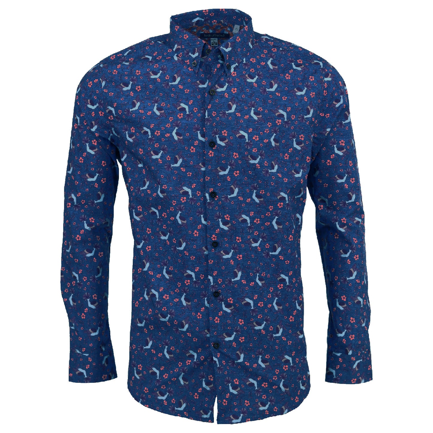 Morris Canvas Birdie Blue Shirt