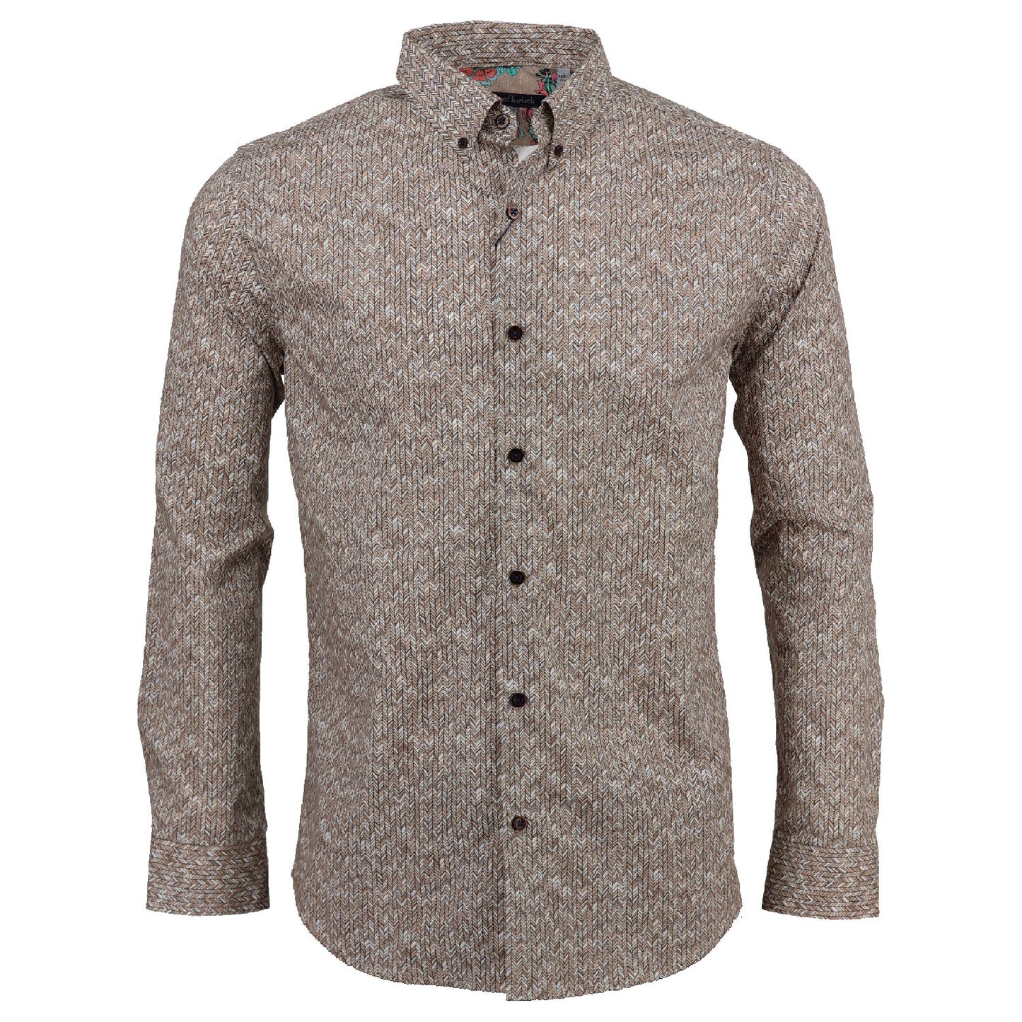 Morris Chevron Natural Shirt