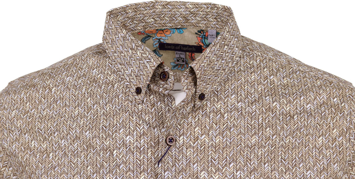 Morris Chevron Natural Shirt