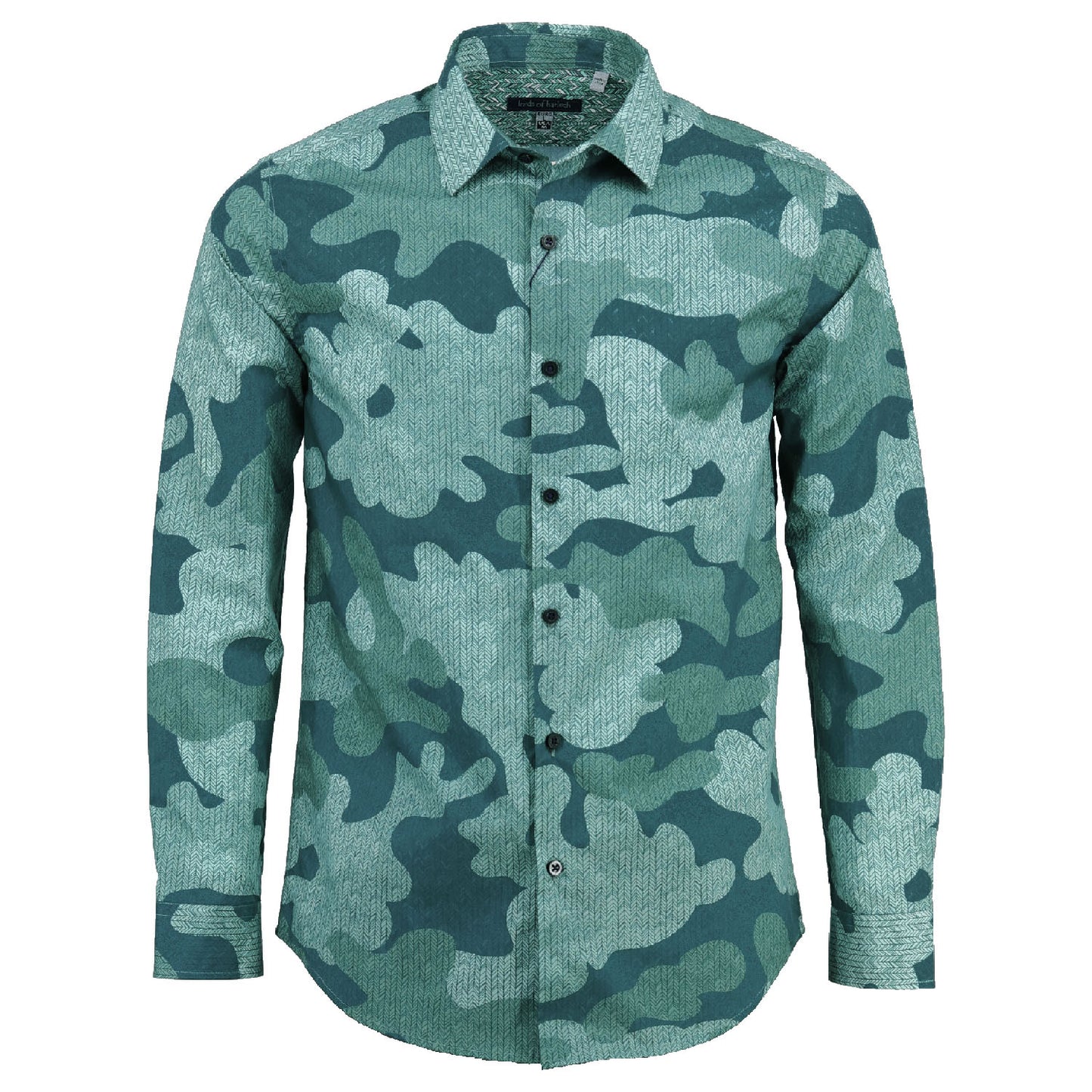 Nigel Chevron Camo Teal Shirt