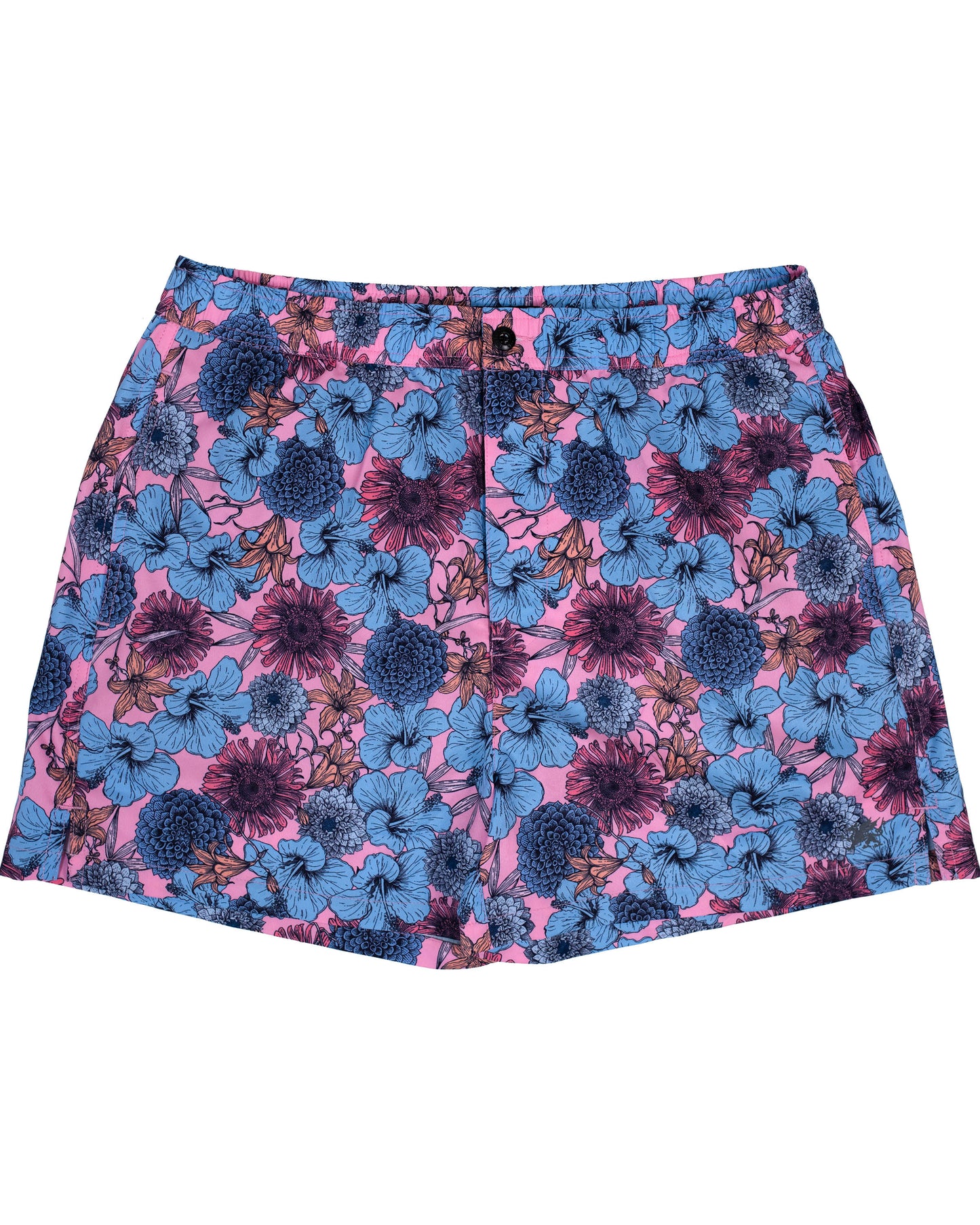 QUACK HIBISCUS GARDEN SWIM SHORT IN PINK