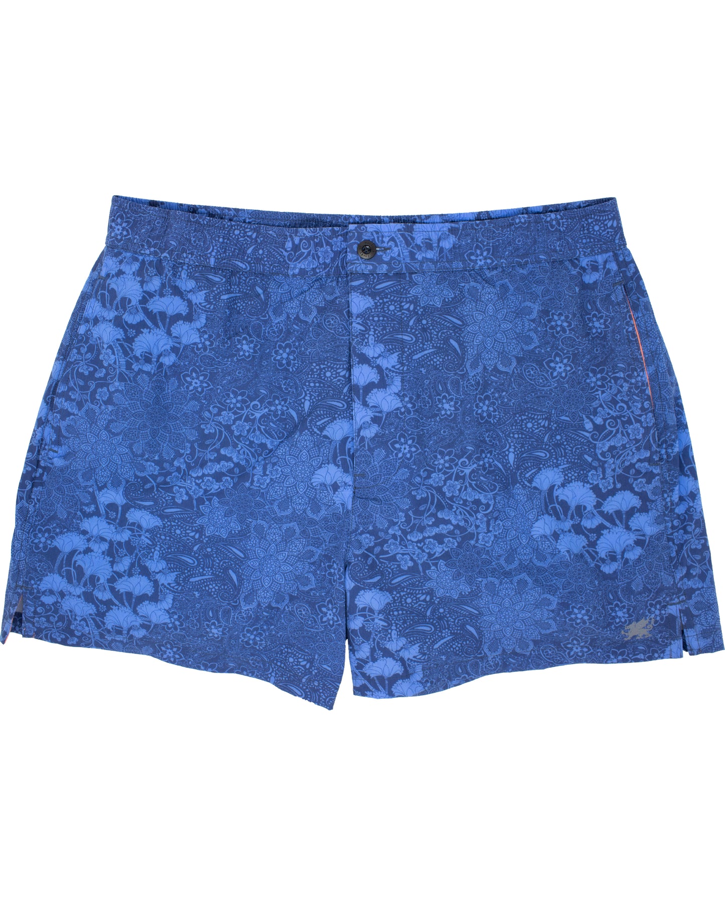 Quack 2 Paisley Floral Navy Swim Trunk
