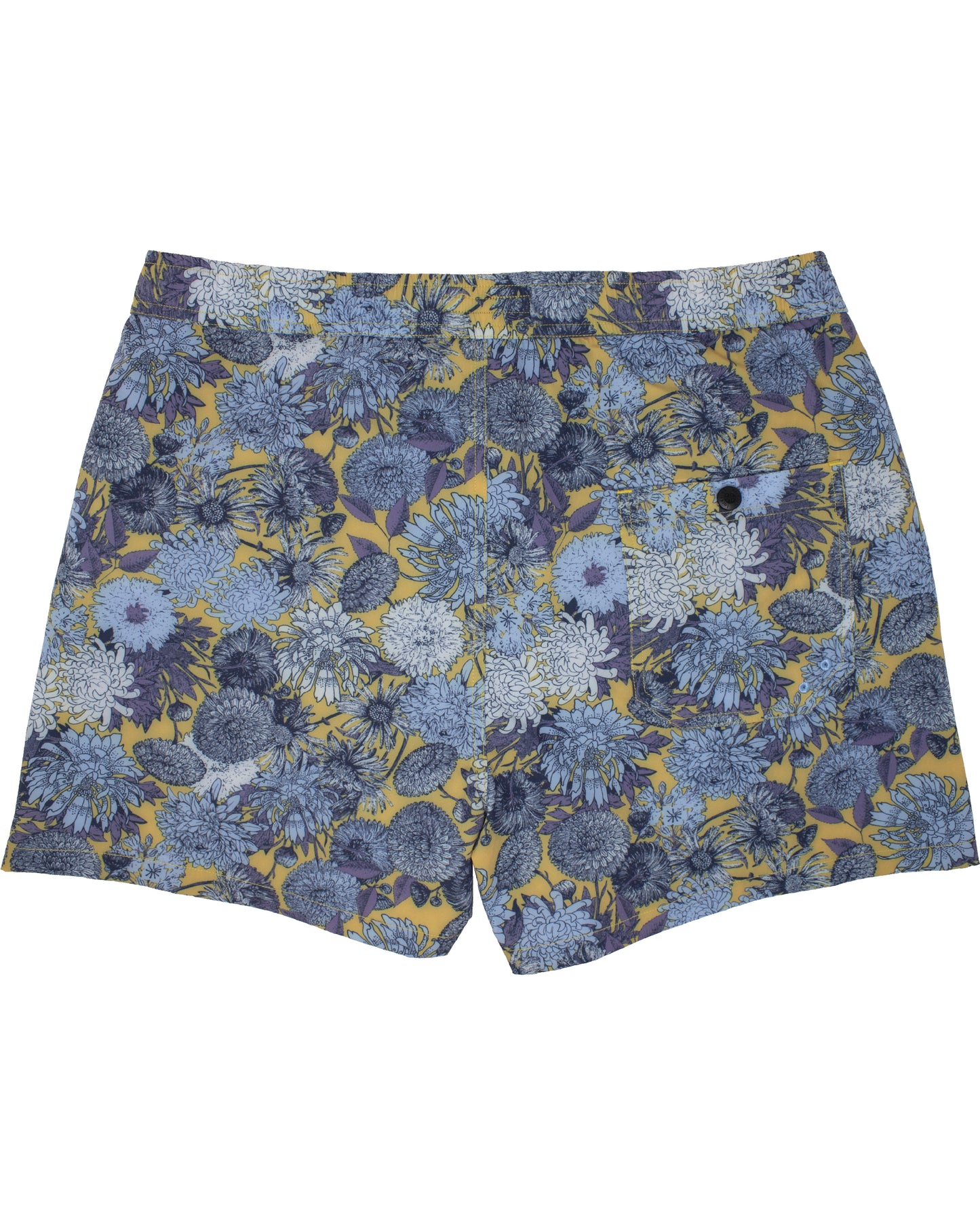 Quack 2 Mums Floral Yellow Swim Trunk