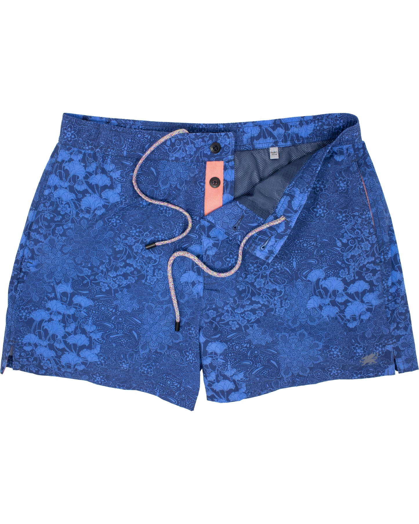 Quack 2 Paisley Floral Navy Swim Trunk