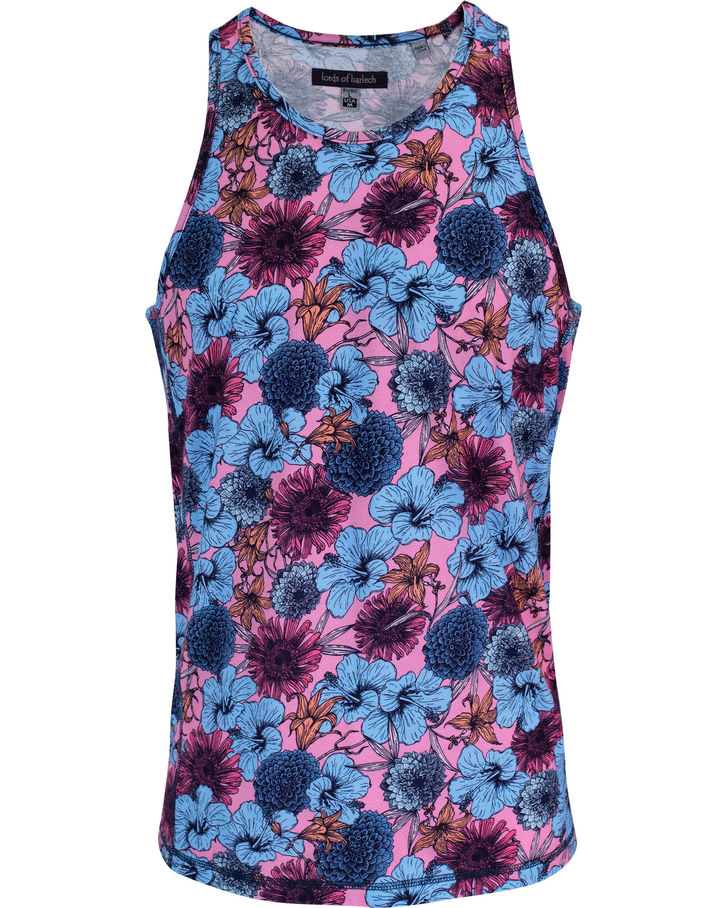 TEDFORD HIBISCUS GARDEN TANK IN PINK