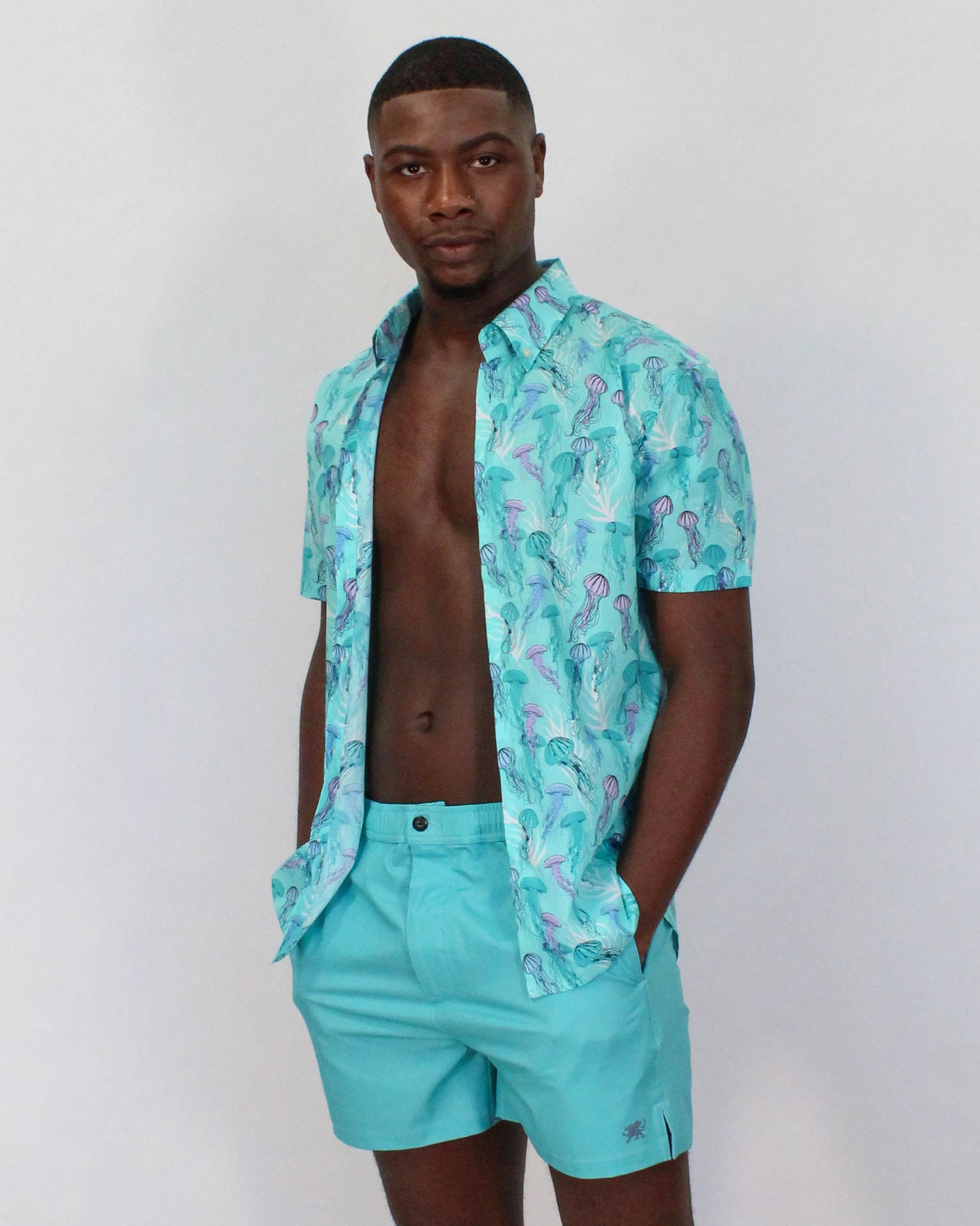 TIM JELLYFISH SHIRT IN LAGOON