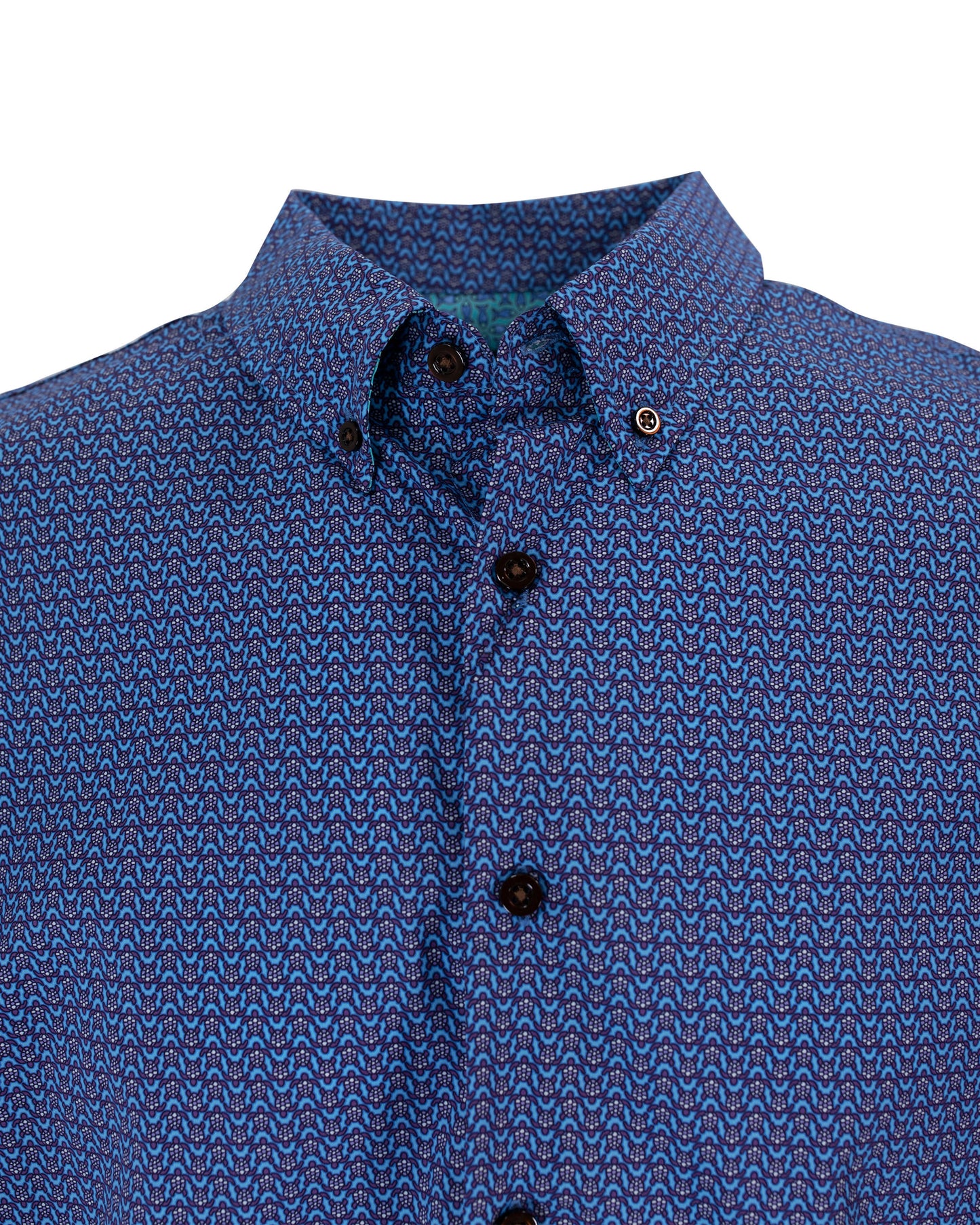 TIM TURTLE GEO SHIRT IN BLUE