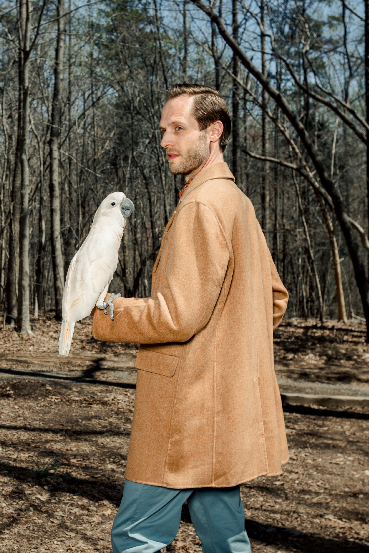 Mark Herringbone Camel Doublewool Jacket